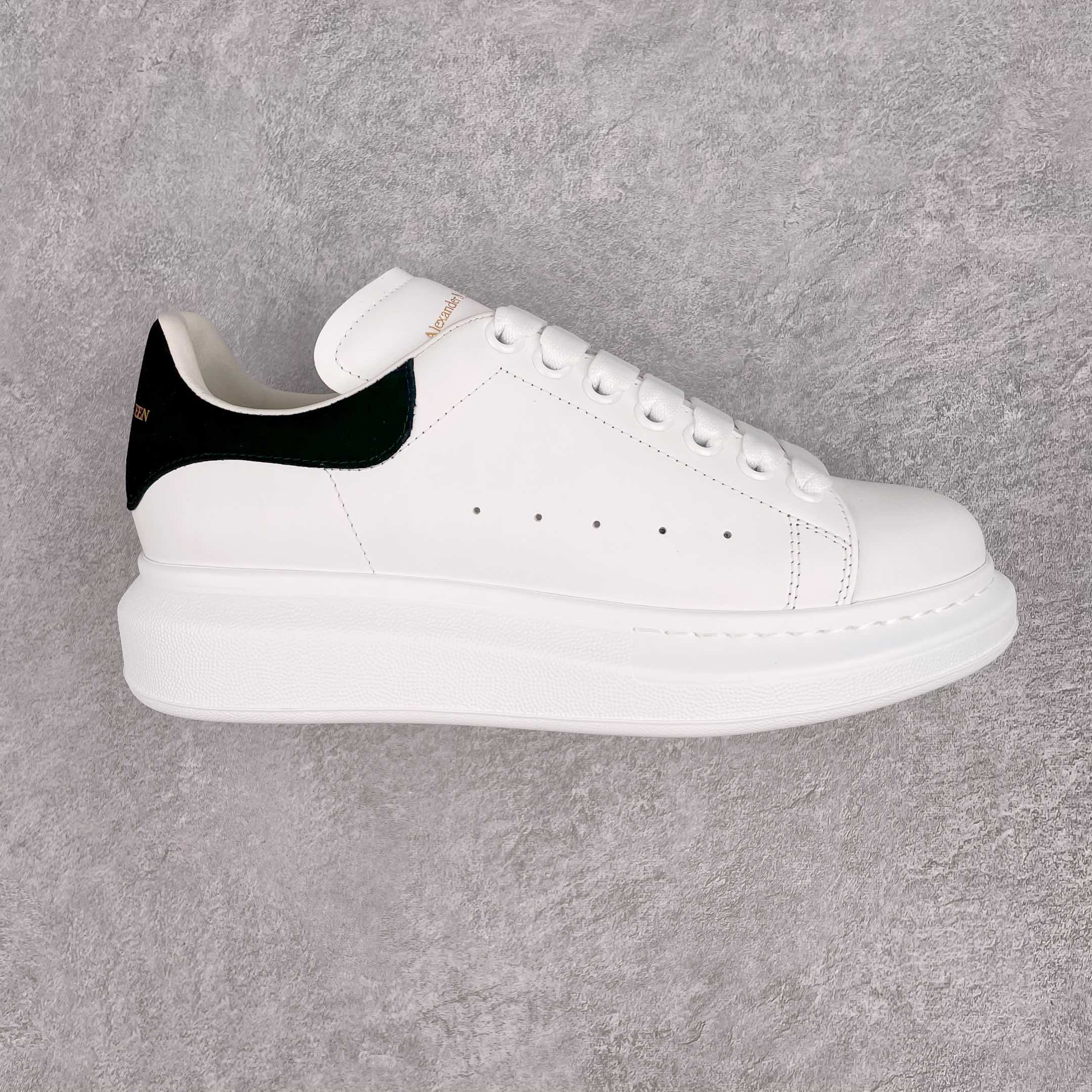 Alexander McQueen Oversized Ivory Black Suede (W) - vstockx