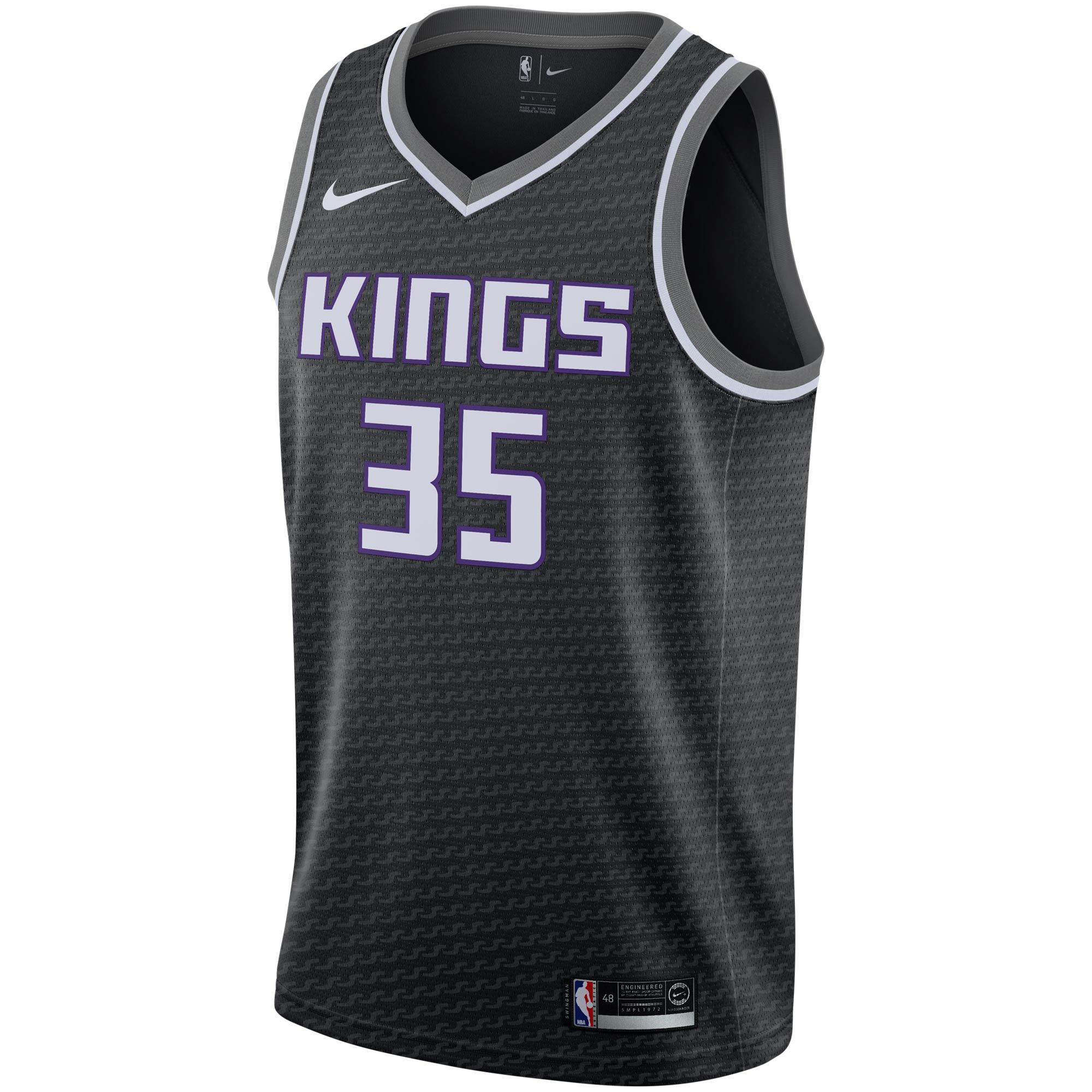 Marvin Bagley III Sacramento Kings Nike 2019/2020 Swingman Jersey - Statement Edition - Black - vstockx