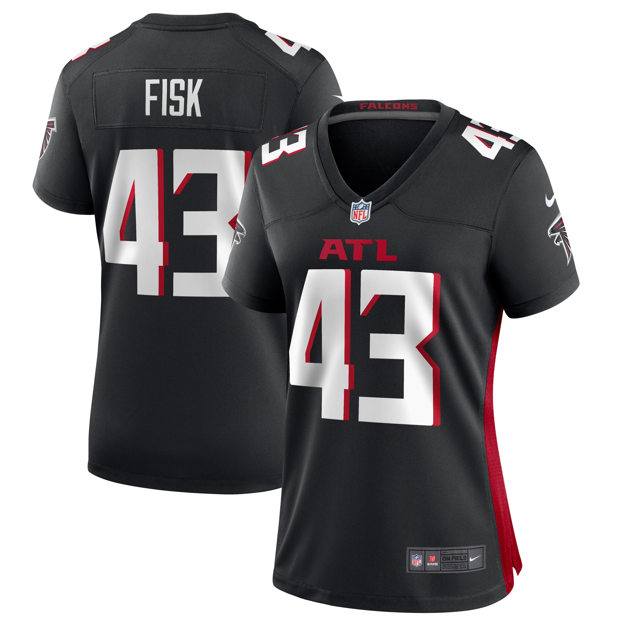 Tucker Fisk Atlanta Falcons Nike Women's Player Game Jersey - Black - vstockx