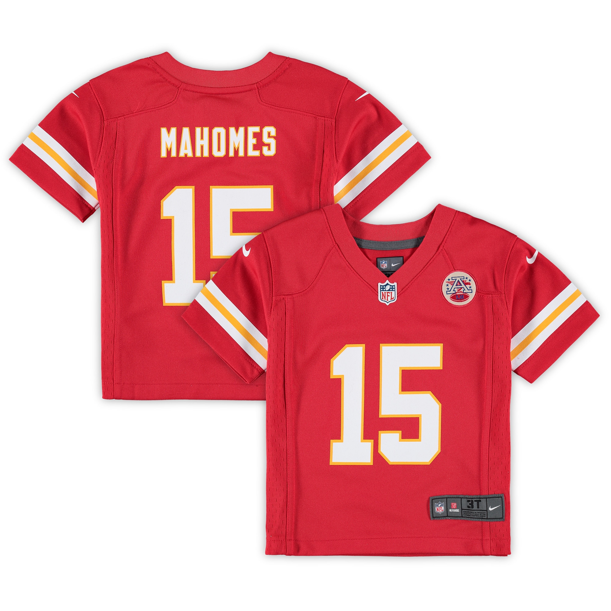 Patrick Mahomes Kansas City Chiefs Nike Toddler Game Jersey - Red - vstockx
