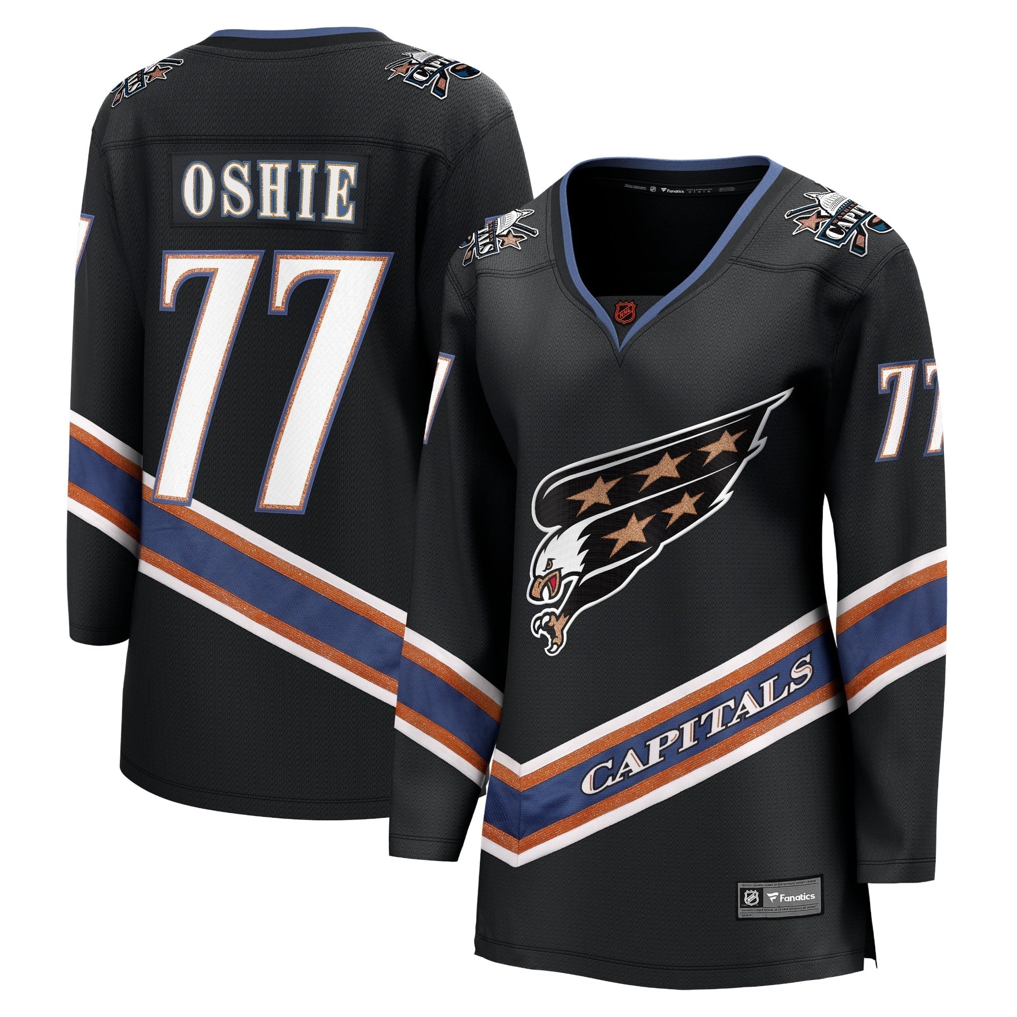 Women's Fanatics Branded TJ Oshie Black Washington Capitals Special Edition 2.0 Breakaway Player Jersey - vstockx