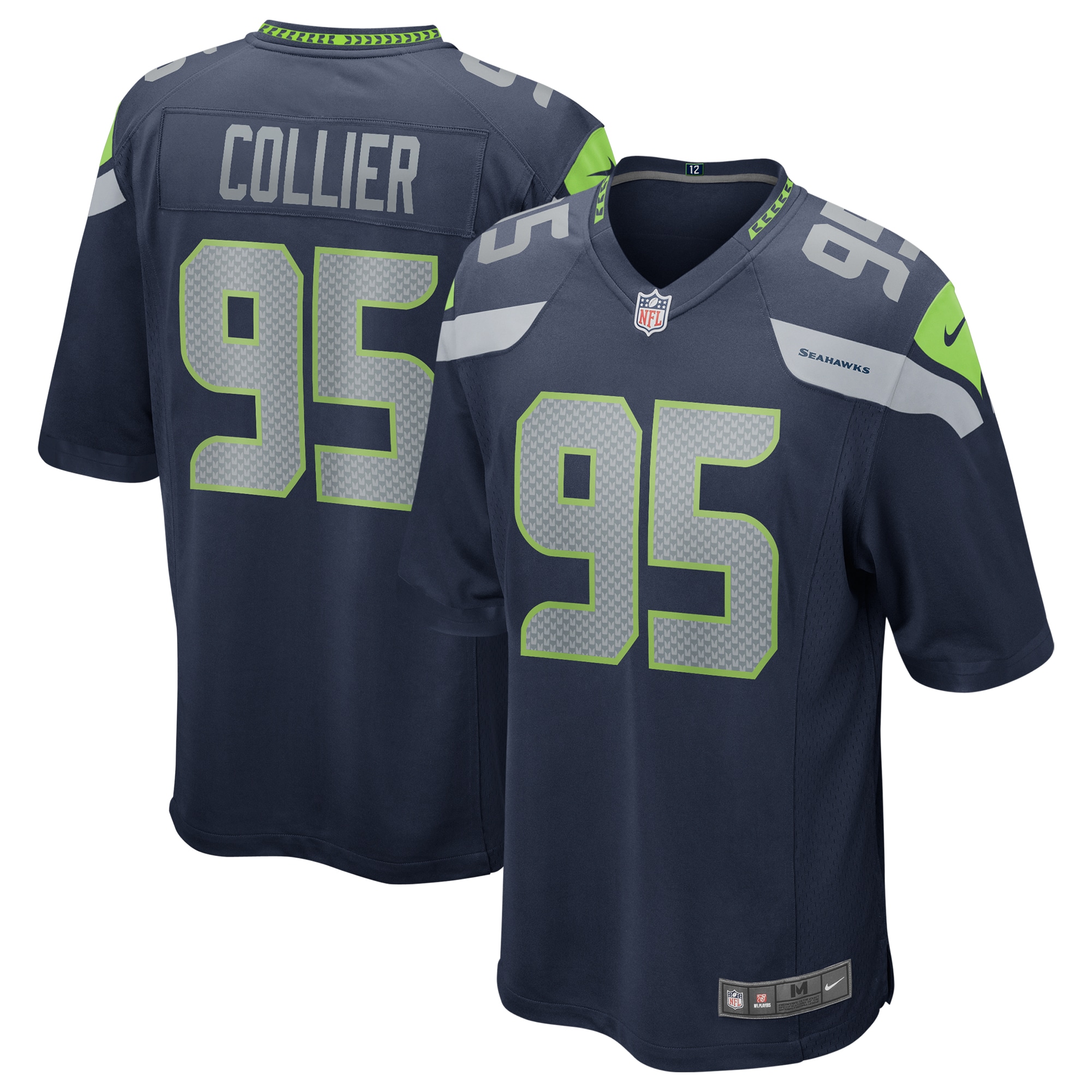 L.J. Collier Seattle Seahawks Nike Game Player Jersey - College Navy - vstockx