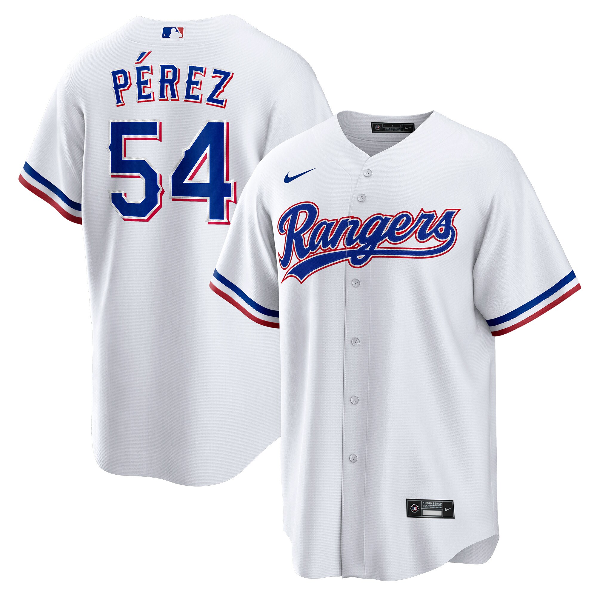Martin Perez Texas Rangers Nike Home Replica Player Jersey - White - vstockx