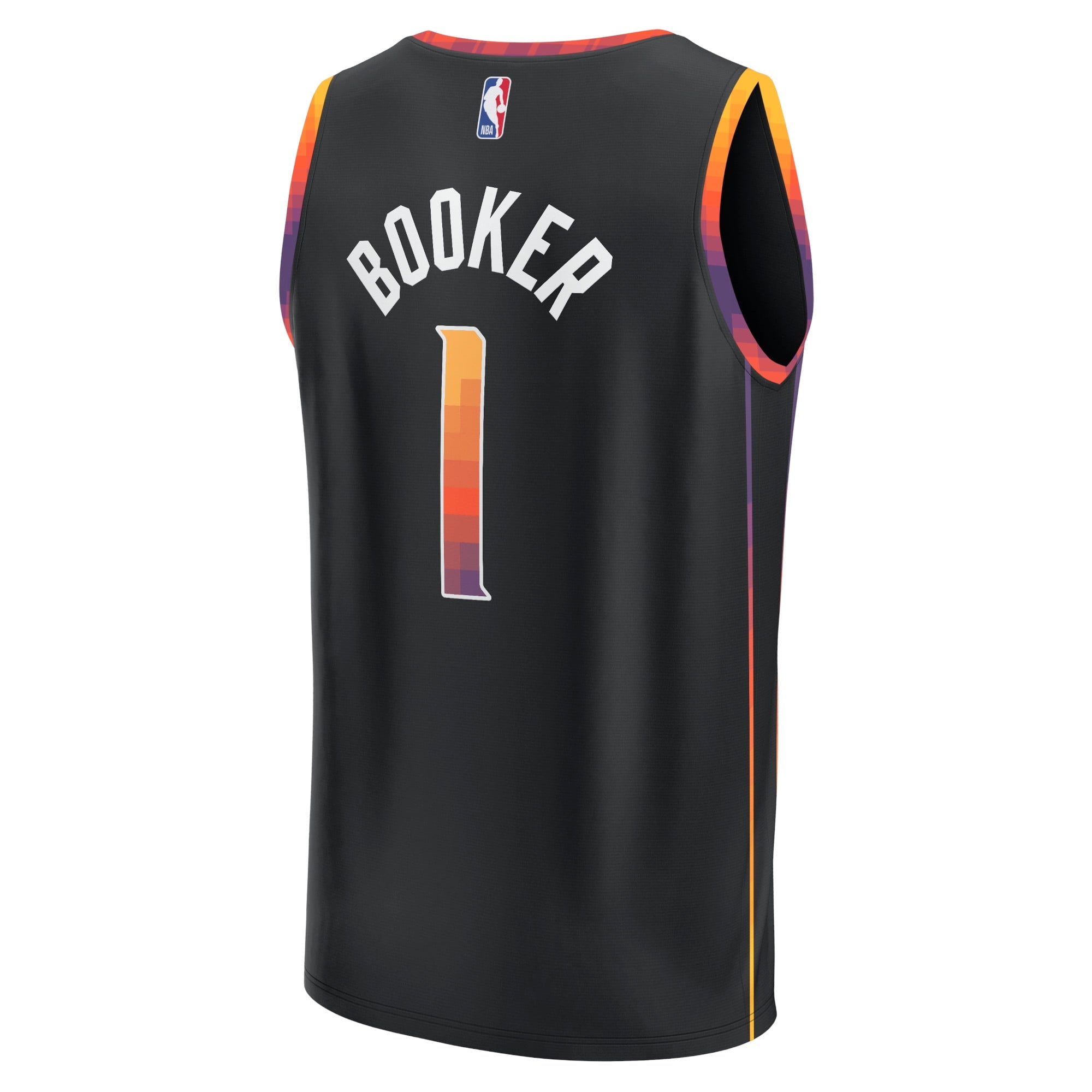 Youth Fanatics Branded Devin Booker Black Phoenix Suns Fast Break Player Jersey - Statement Edition - vstockx
