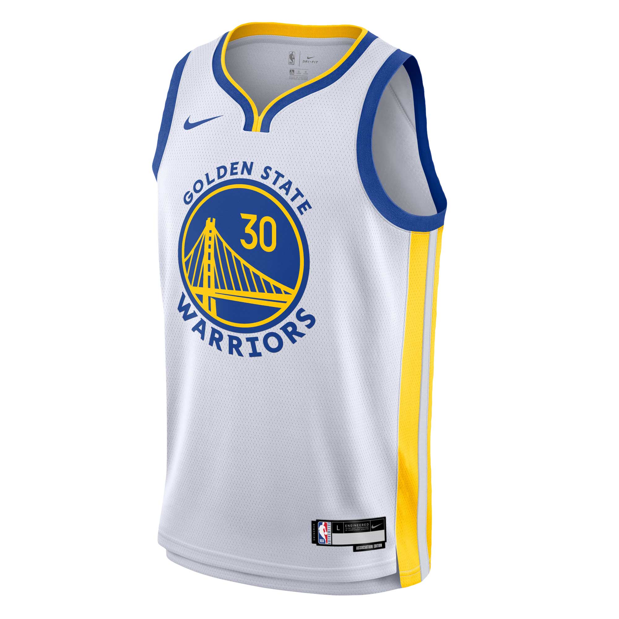 Stephen Curry Golden State Warriors Nike Youth Swingman Jersey - Association Edition - White - vstockx