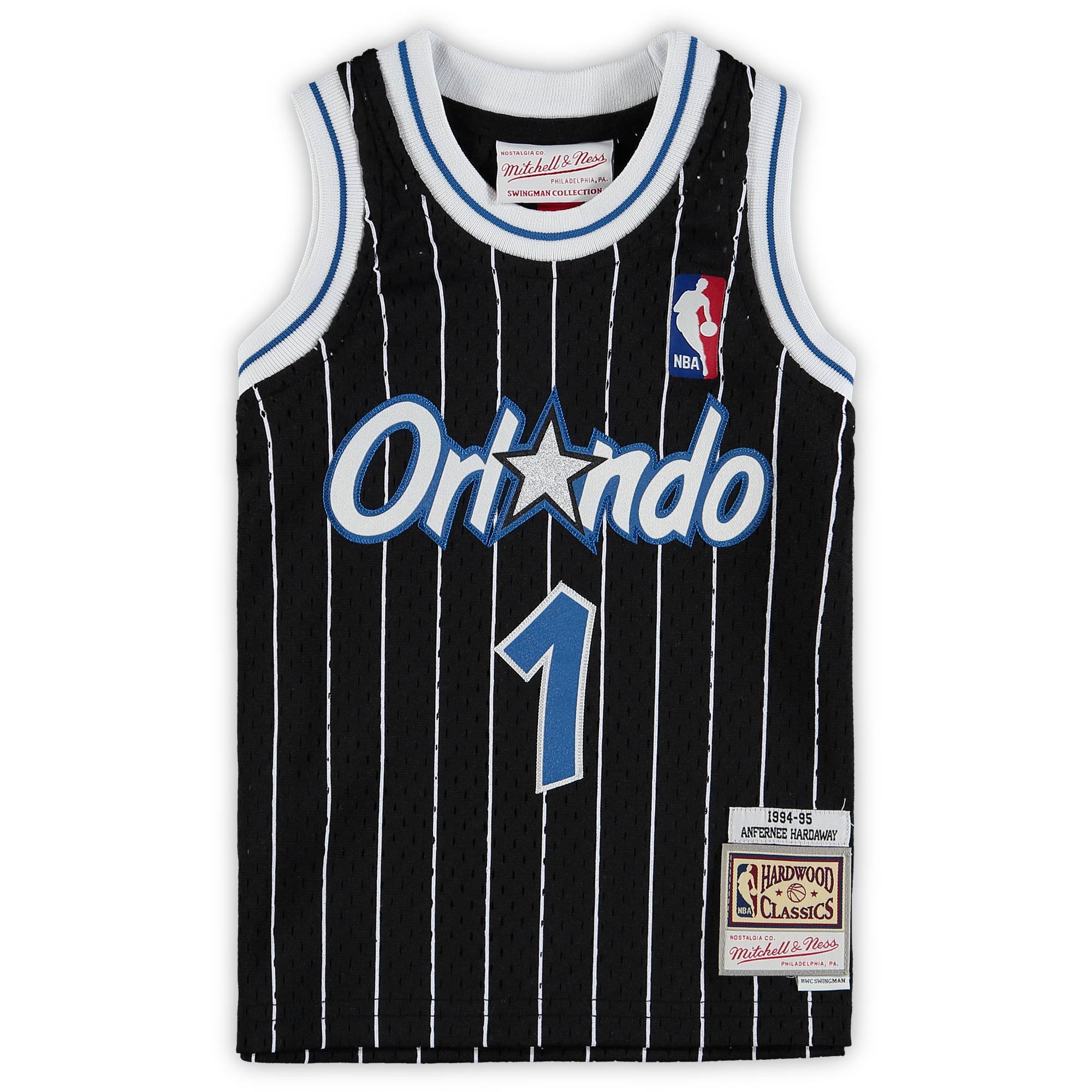 Penny Hardaway Orlando Magic Mitchell & Ness Infant 1994/95 Hardwood Classics Retired Player Jersey - Black - vstockx