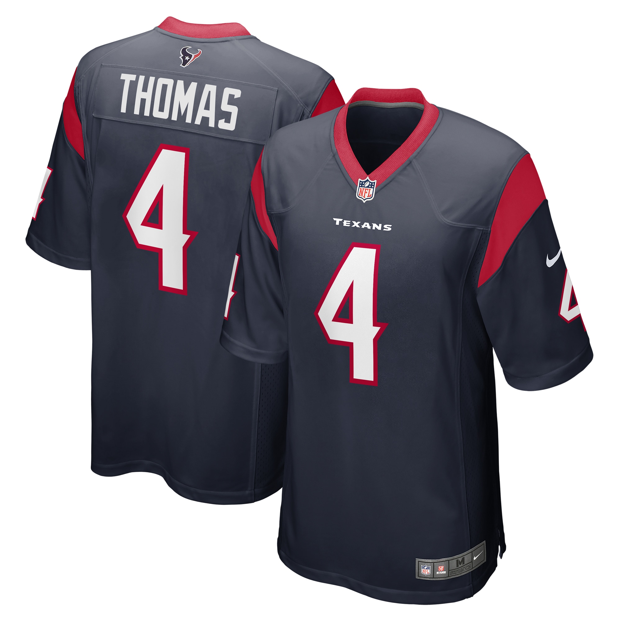 Tavierre Thomas Houston Texans Nike Team Game Jersey - Navy - vstockx