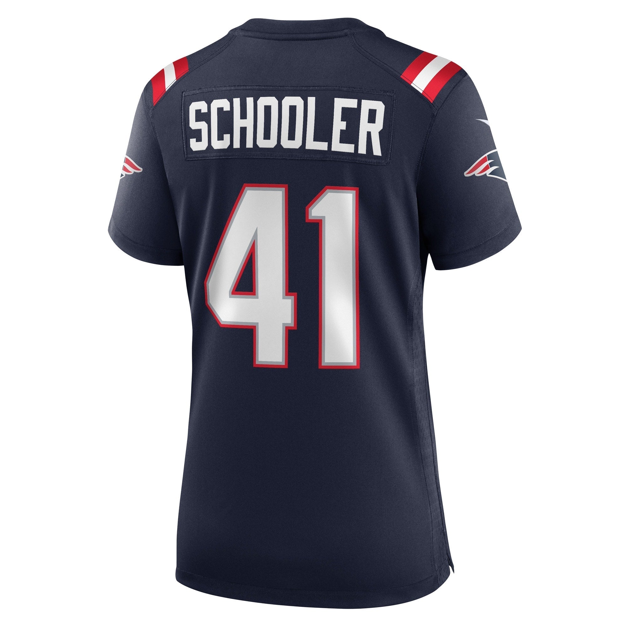 Women's Nike Brenden Schooler Navy New England Patriots Game Player Jersey - vstockx