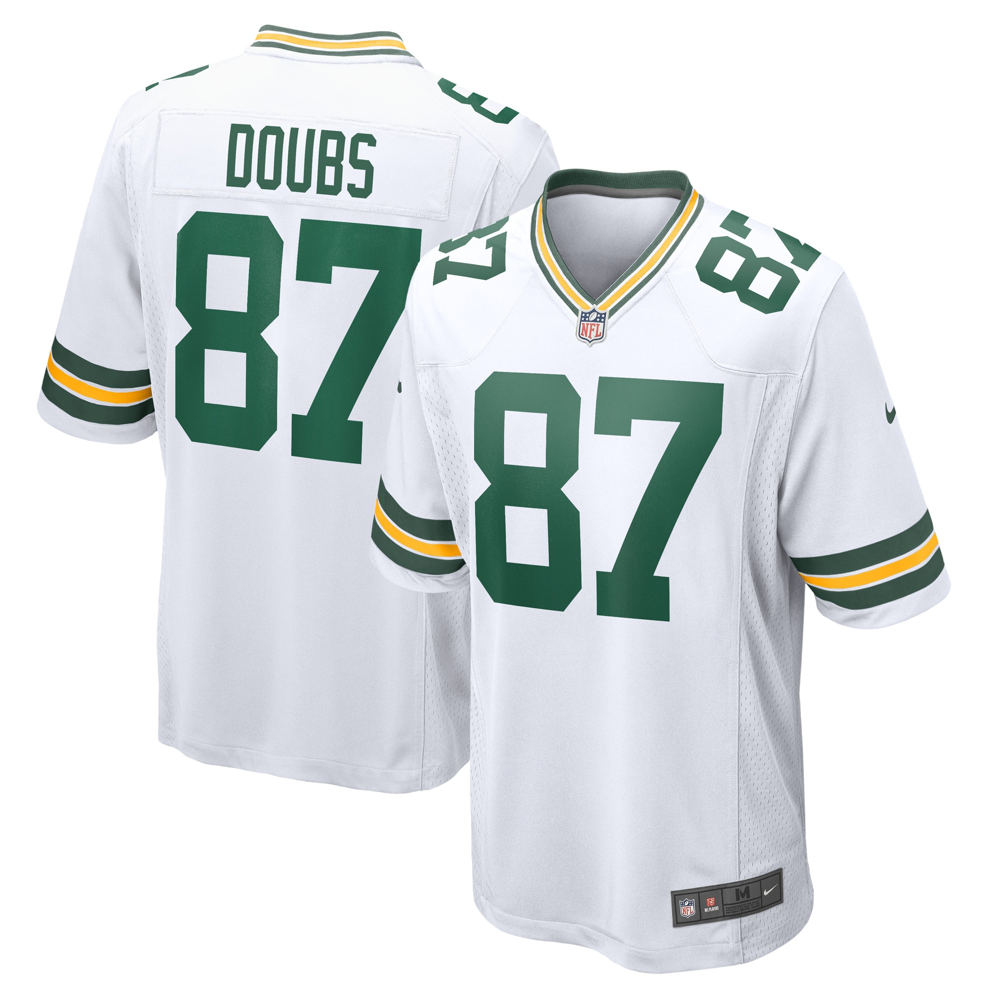 Romeo Doubs Green Bay Packers Nike Game Player Jersey - White - vstockx