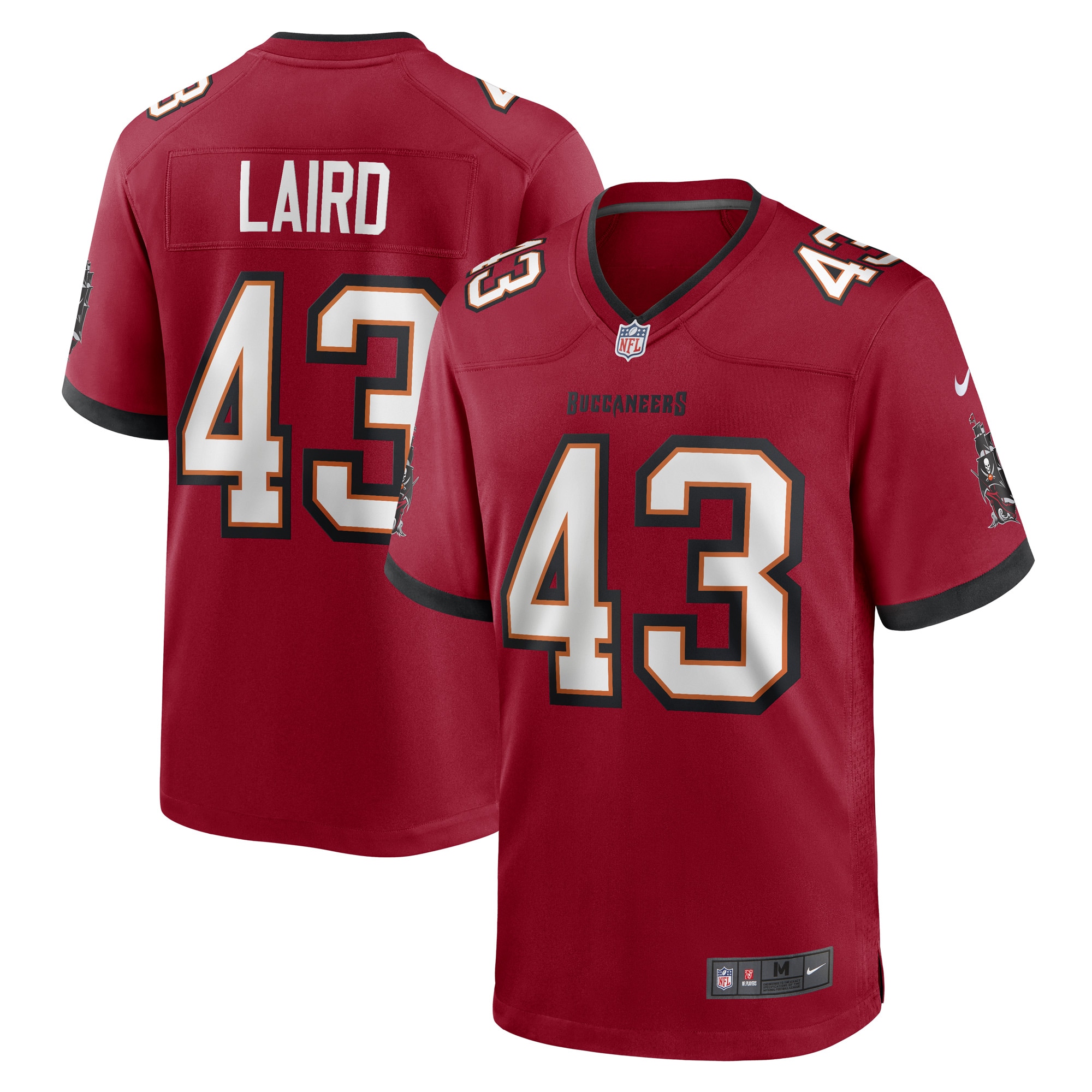 Patrick Laird Tampa Bay Buccaneers Nike Game Player Jersey - Red - vstockx