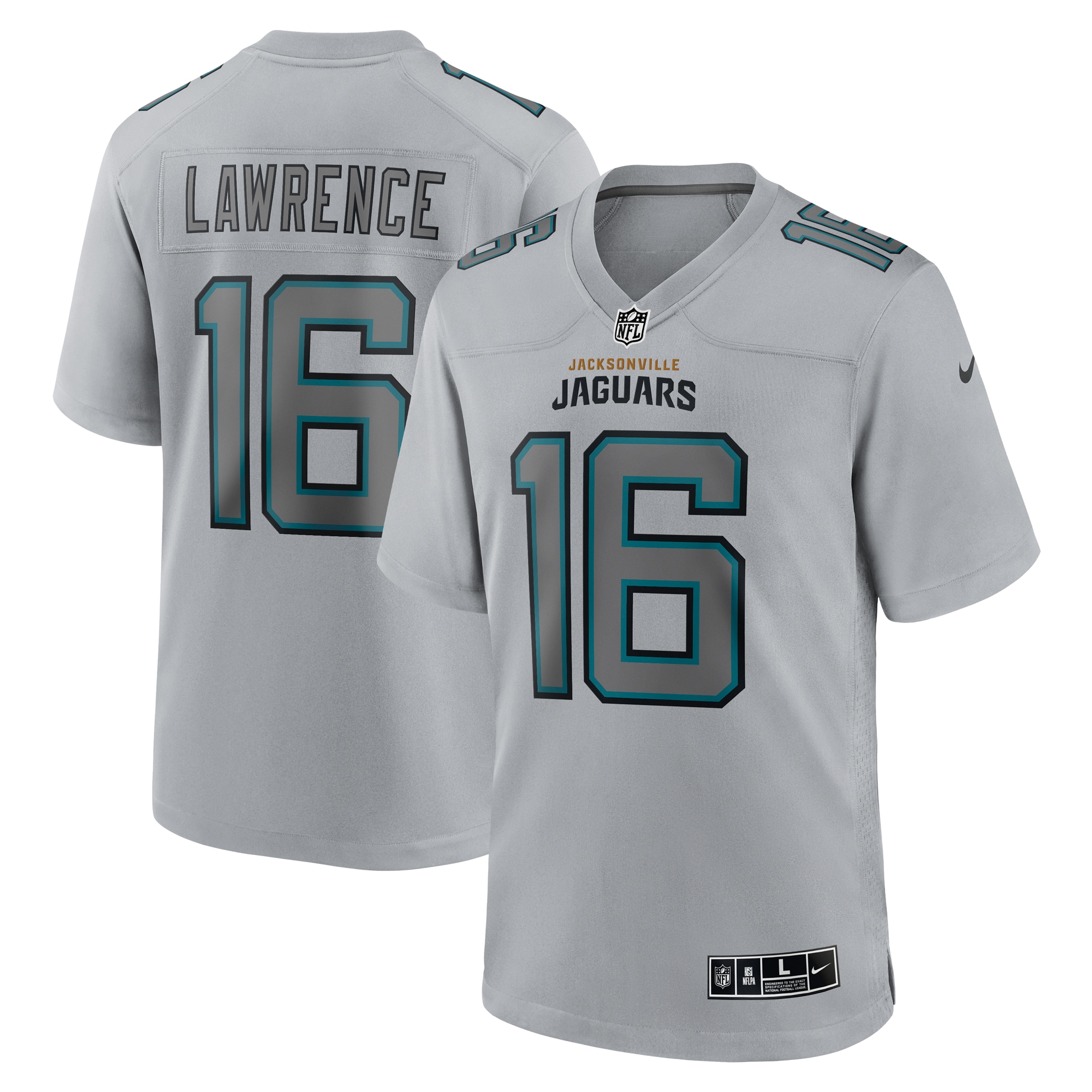 Trevor Lawrence Jacksonville Jaguars Nike Atmosphere Fashion Game Jersey - Gray - vstockx