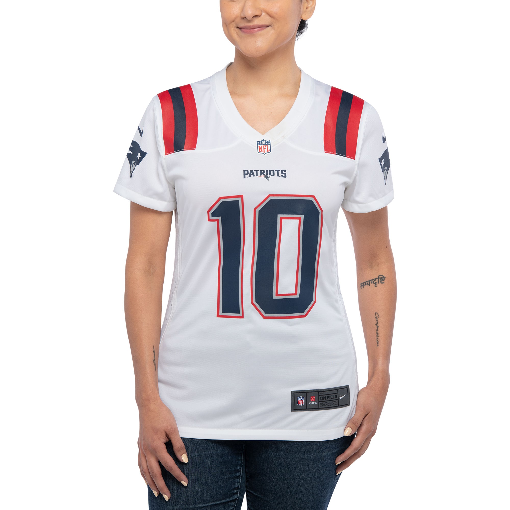 Mac Jones New England Patriots Nike Women's Player Jersey - White - vstockx