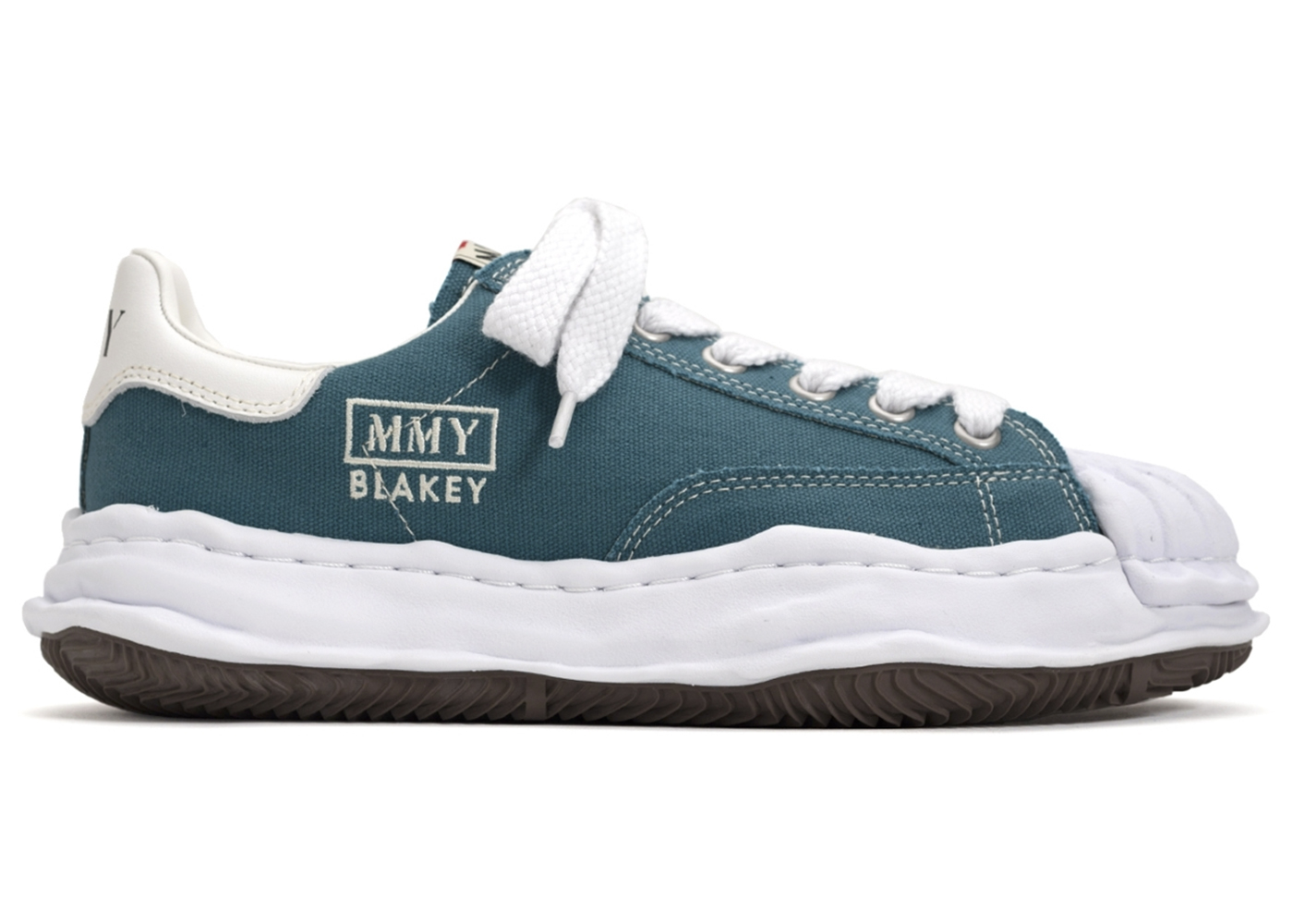 Maison Mihara Yasuhiro Blakey OG Sole Canvas Low Blue - vstockx