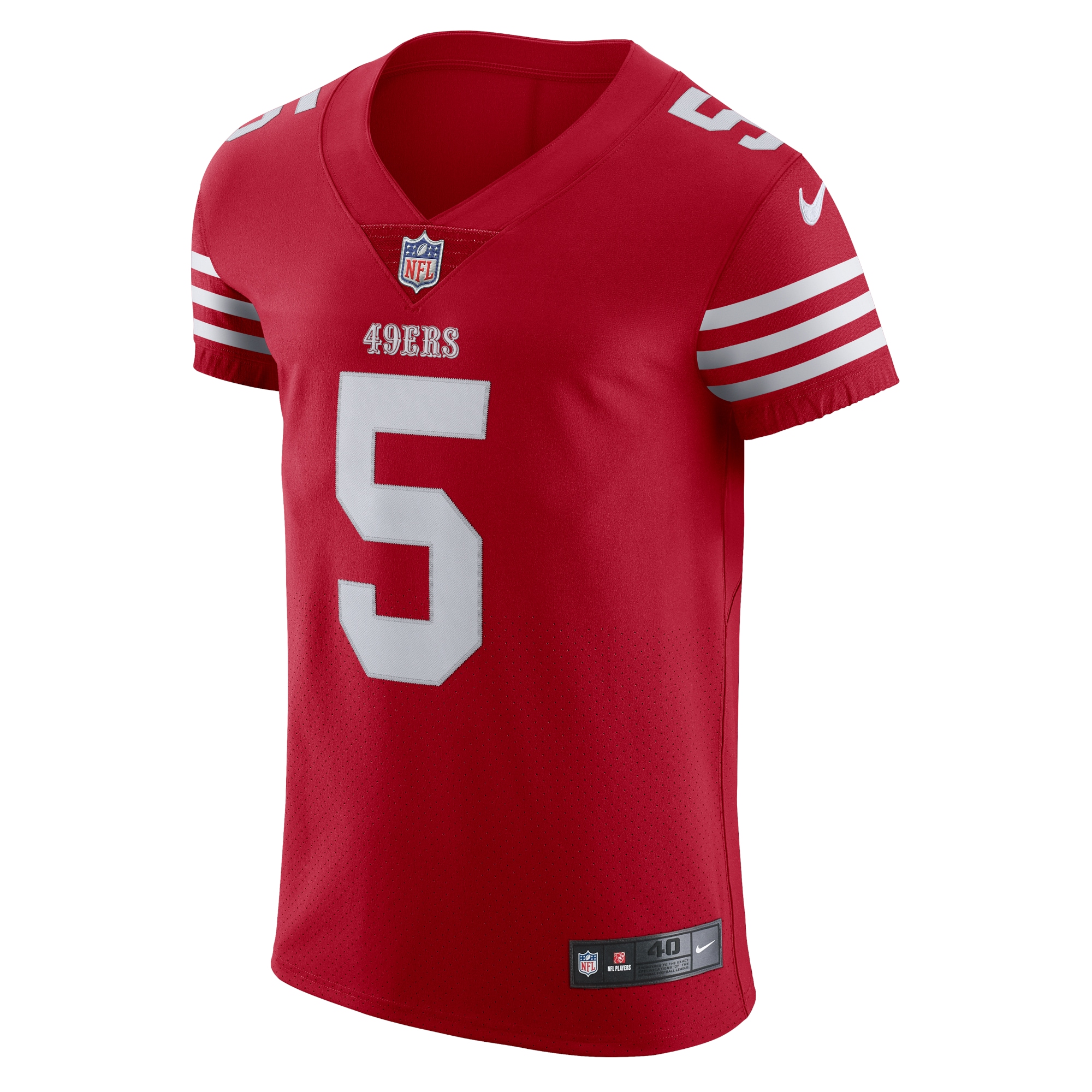Trey Lance San Francisco 49ers Nike Vapor Elite Jersey - Scarlet - vstockx