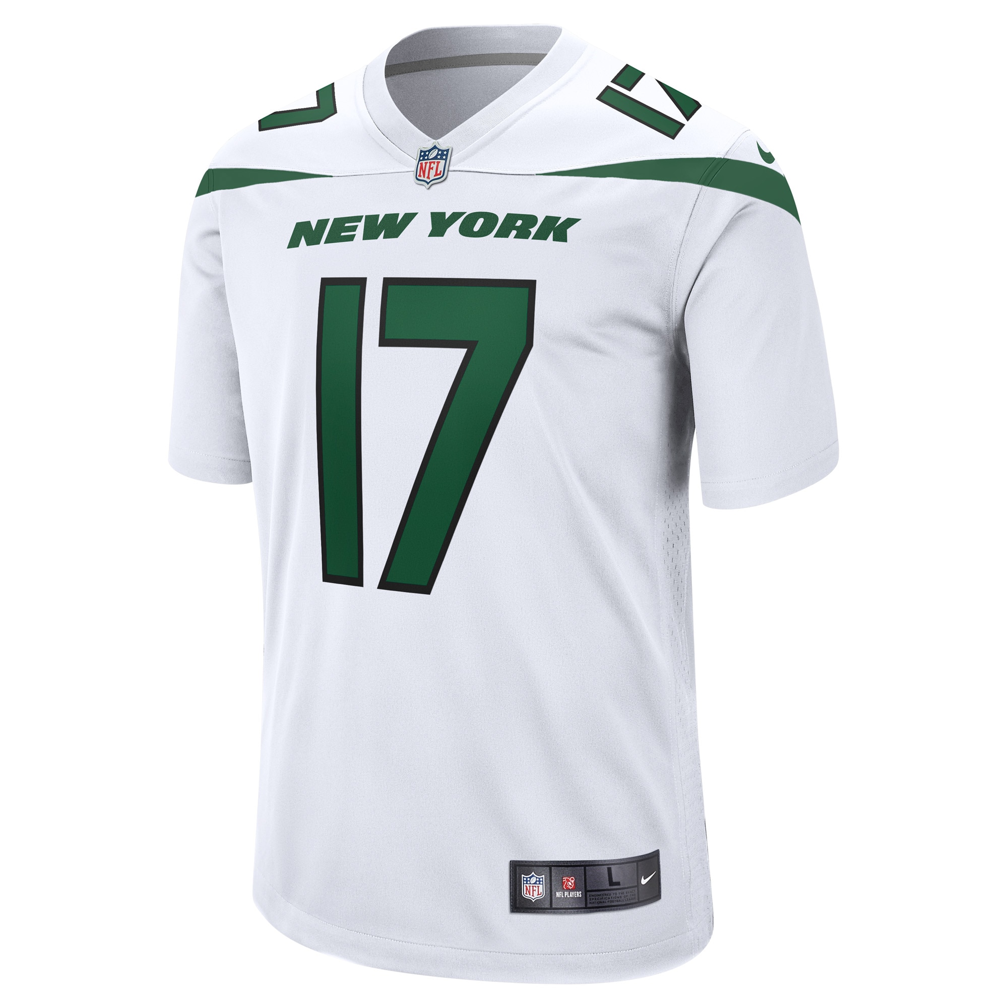 Garrett Wilson New York Jets Nike Game Player Jersey - White - vstockx