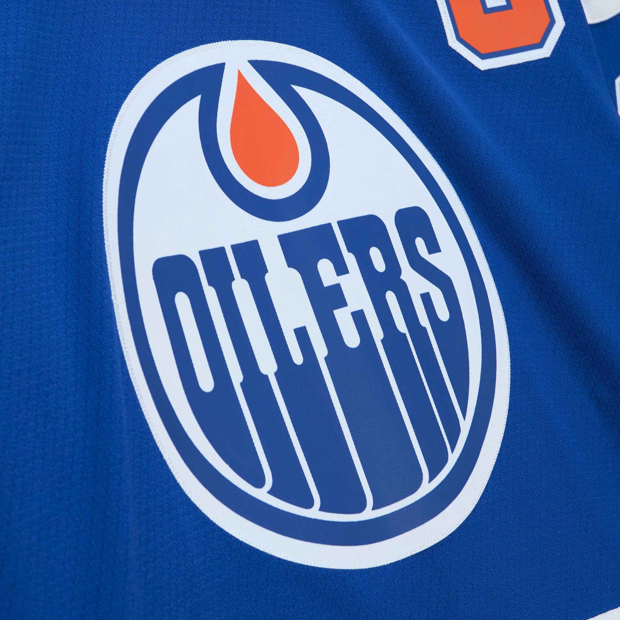 Wayne Gretzky Edmonton Oilers Mitchell & Ness Big & Tall 1986 Captain Patch Blue Line Player Jersey - Royal - vstockx