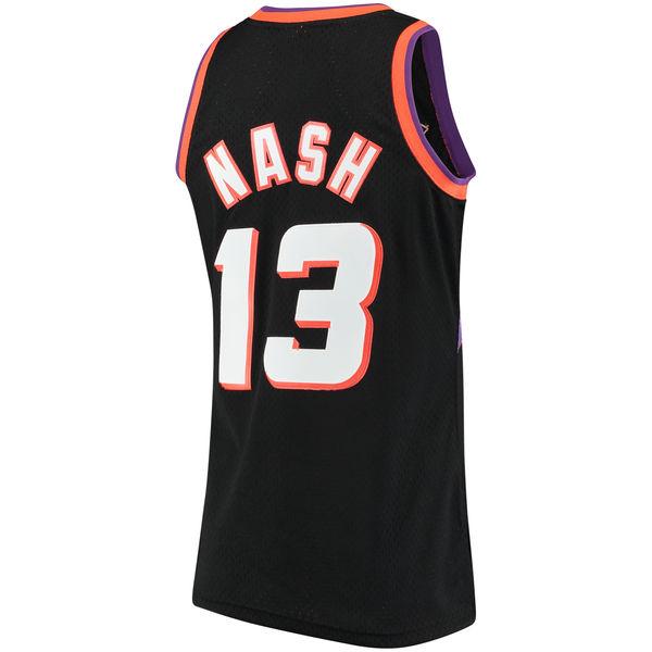 Men's Phoenix Suns Steve Nash Mitchell & Ness Black 1996-97 Hardwood Classics Swingman Jersey - vstockx