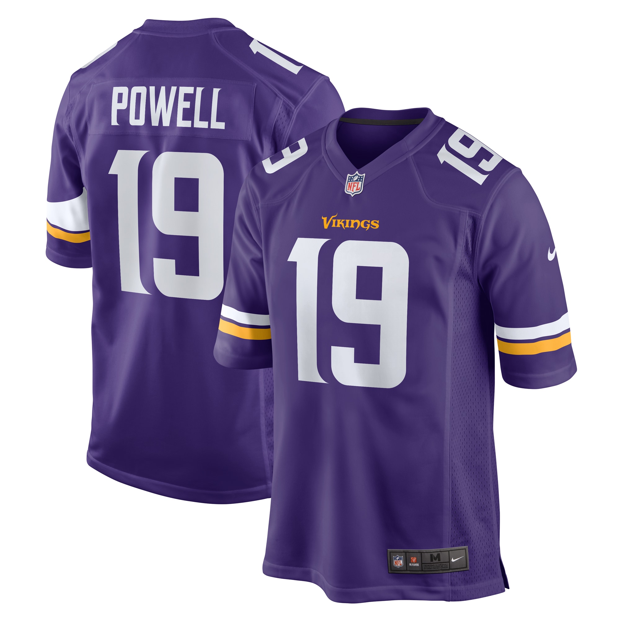 Brandon Powell Minnesota Vikings Nike Game Jersey - Purple - vstockx