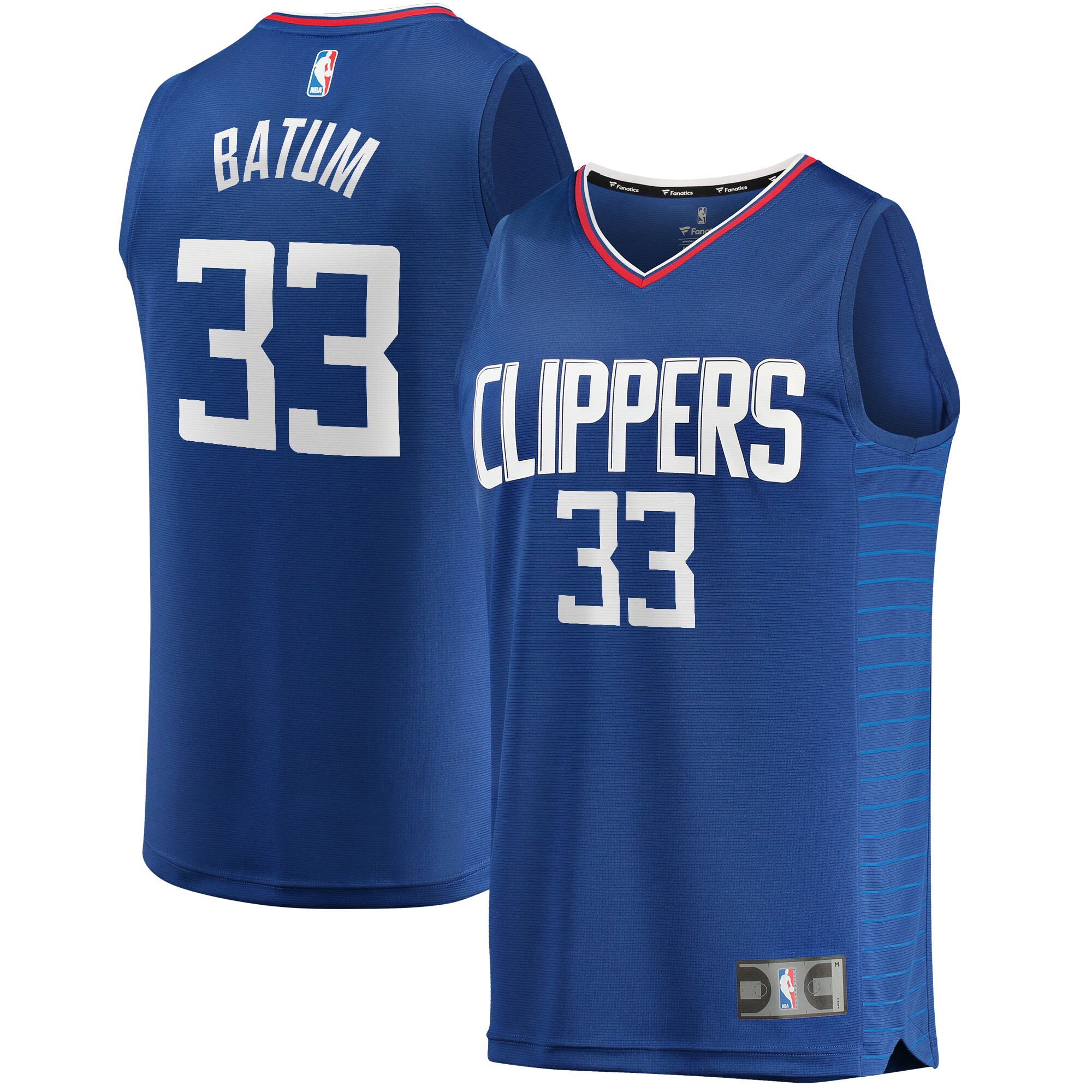 Nicolas Batum LA Clippers Fanatics Branded 2021/22 Fast Break Replica Jersey - Icon Edition - Royal - vstockx