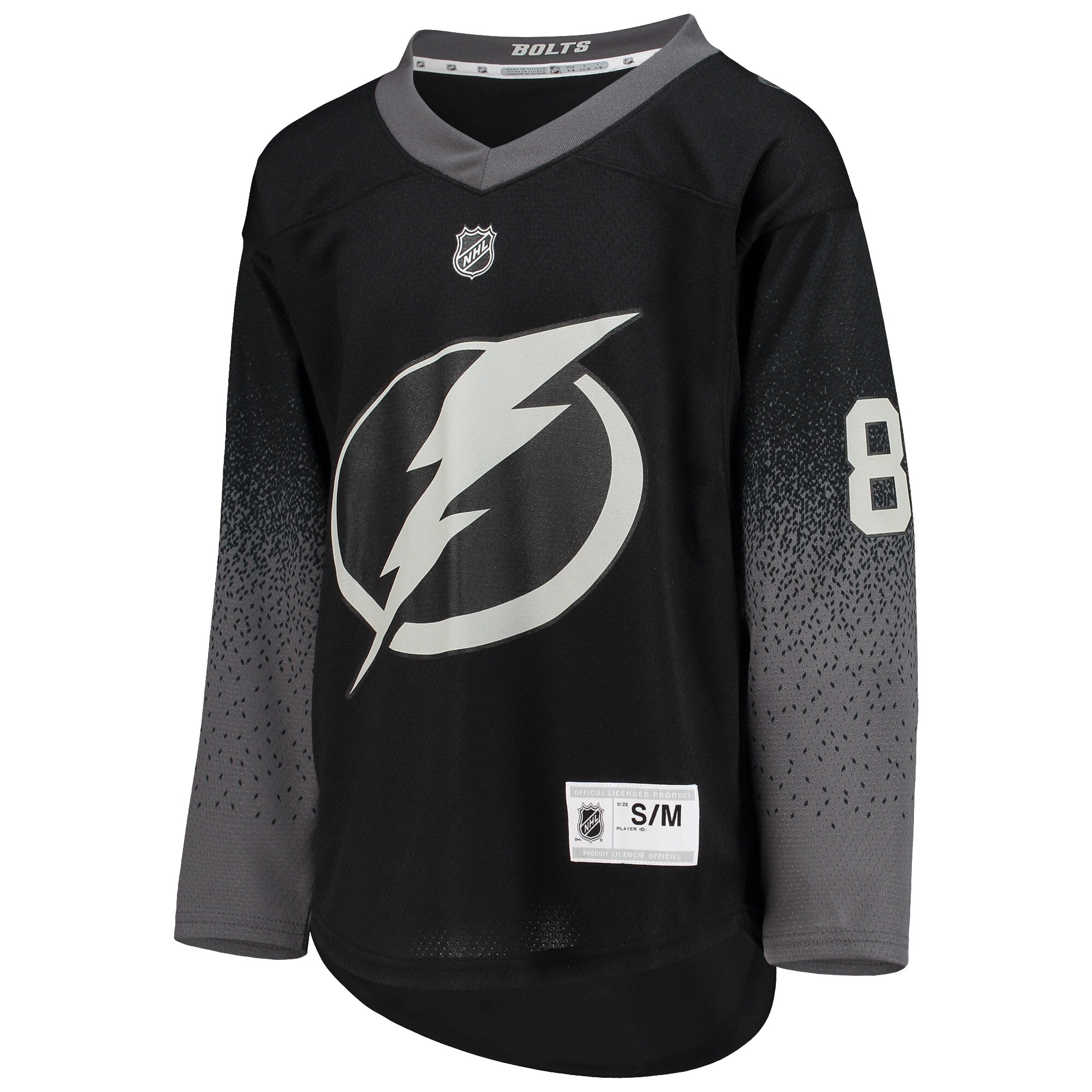 Nikita Kucherov Tampa Bay Lightning Youth Alternate Replica Player Jersey - Black - vstockx