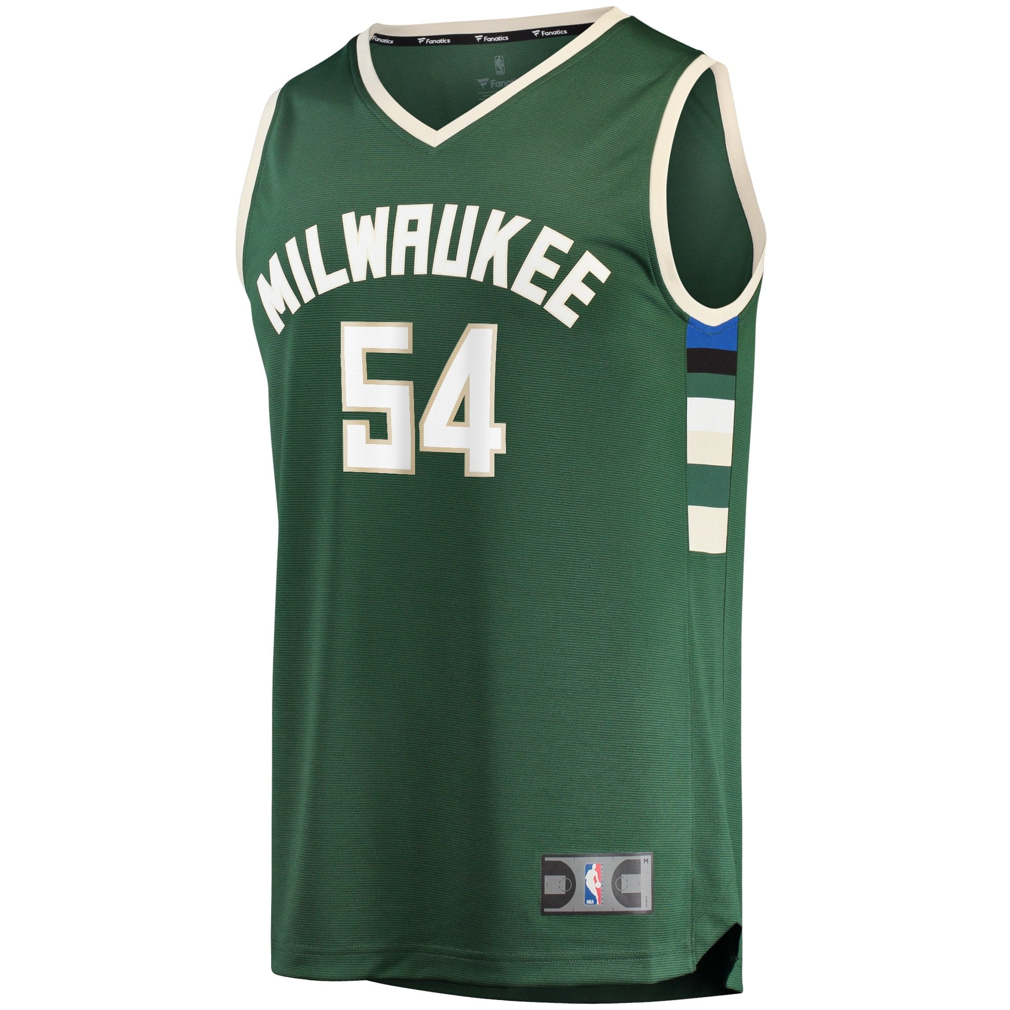 Men's Fanatics Branded Sandro Mamukelashvili Hunter Green Milwaukee Bucks 2021/22 Fast Break Replica Jersey - Icon - vstockx