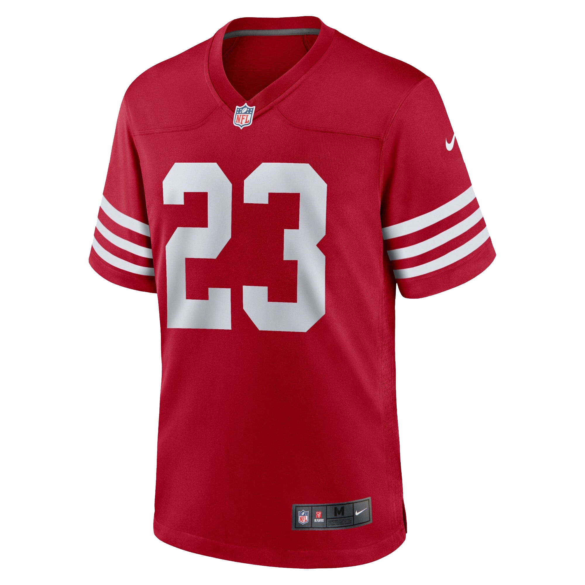 Christian McCaffrey San Francisco 49ers Nike Youth Game Jersey - Scarlet - vstockx