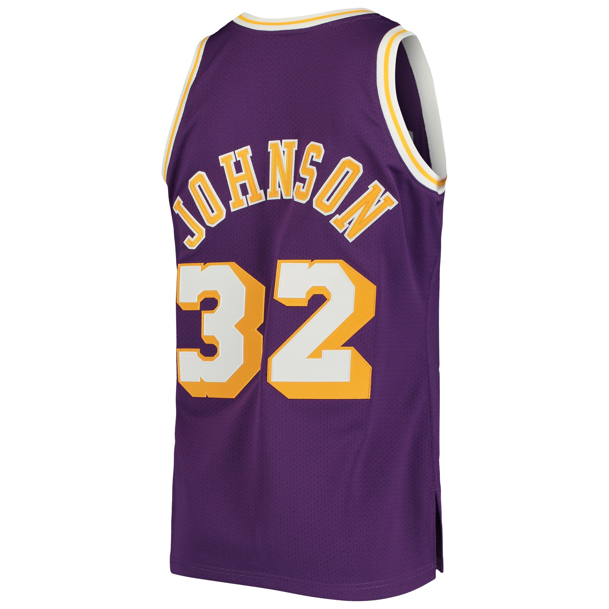 Magic Johnson Los Angeles Lakers Mitchell & Ness 1984 Hardwood Classics Authentic Jersey - Purple - vstockx