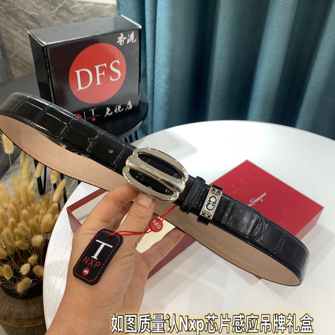 Streetwear Belt Ferragamo 319448 size:3.5cm - vstockx