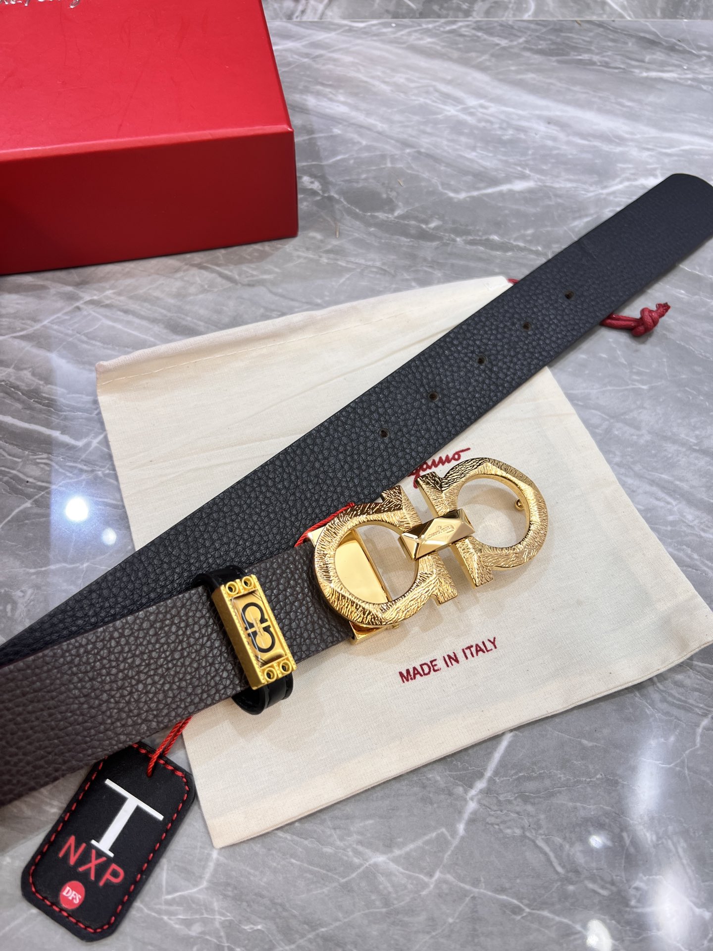 Streetwear Belt Ferragamo 319845 size:3.5cm - vstockx