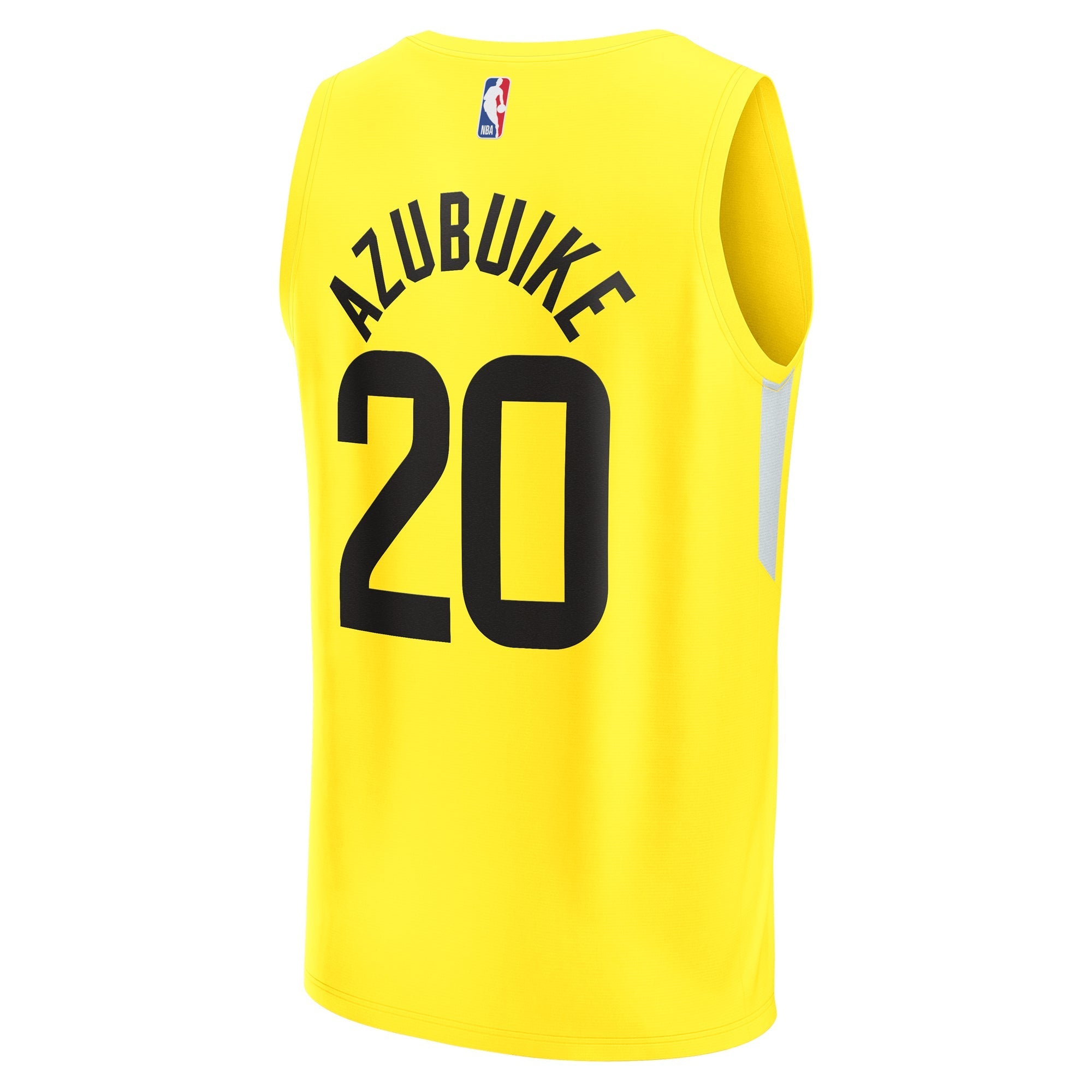 Youth Fanatics Branded Udoka Azubuike Yellow Utah Jazz Fast Break Player Jersey - Icon Edition - vstockx