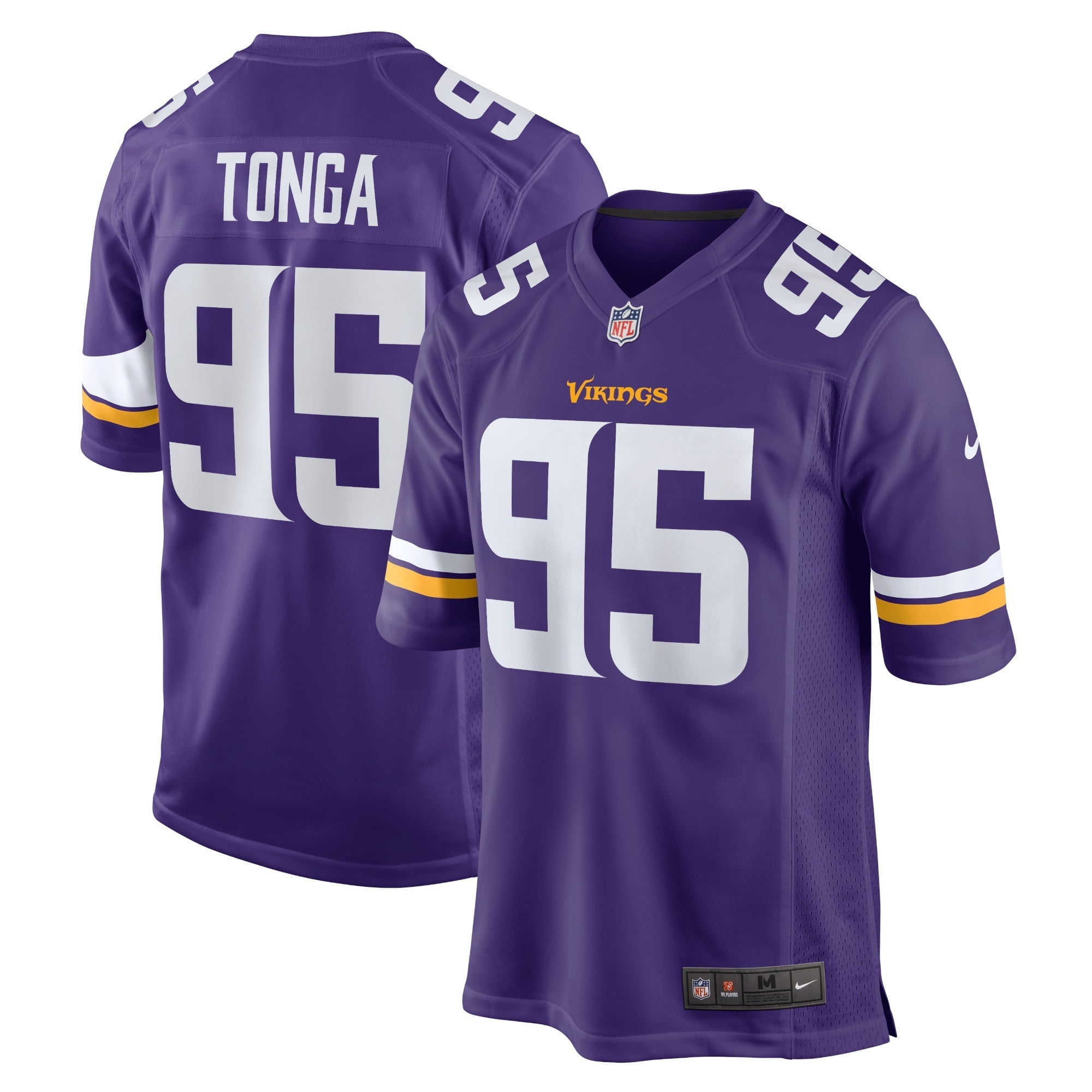 Men's Nike Khyiris Tonga Purple Minnesota Vikings Home Game Player Jersey - vstockx