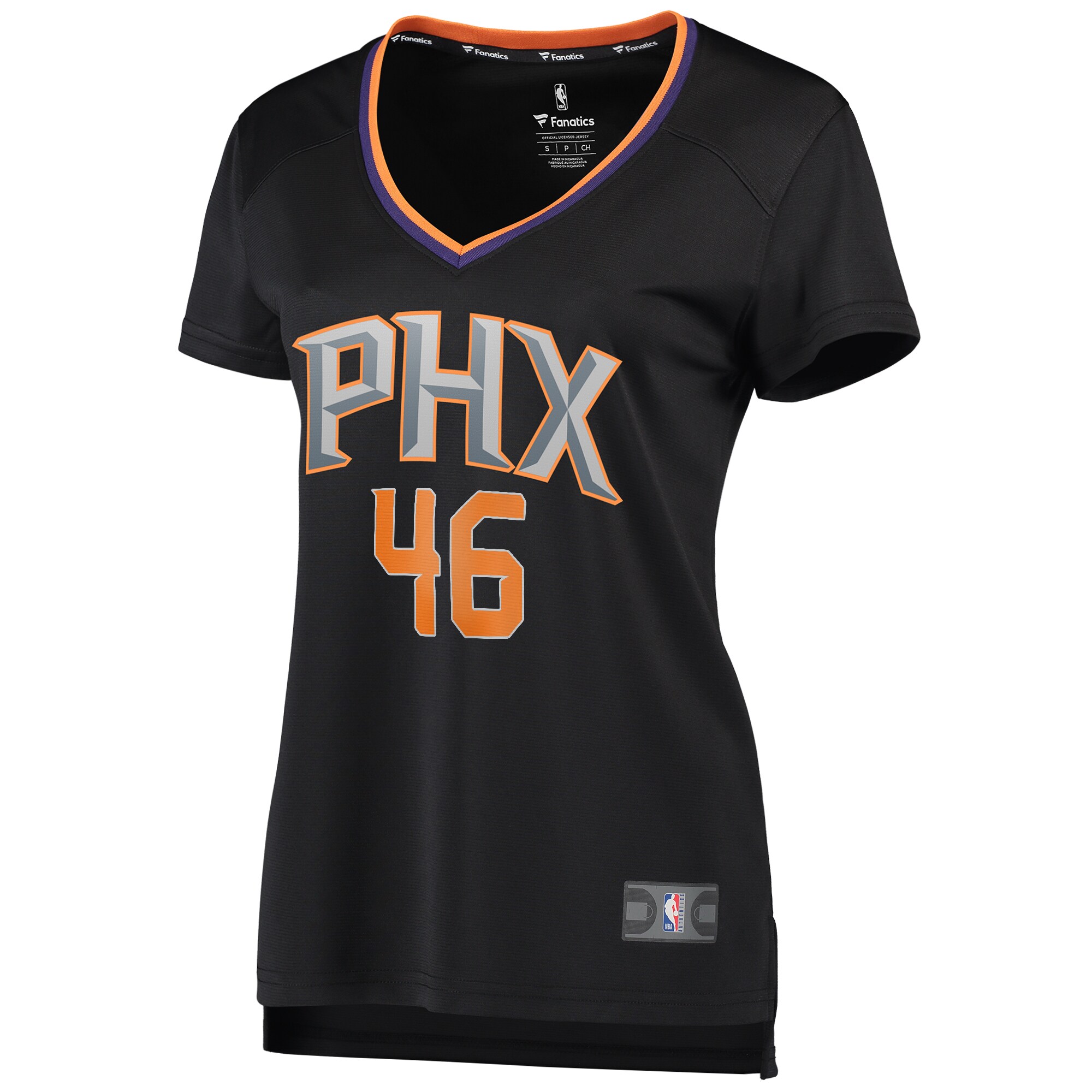 Aron Baynes Phoenix Suns Fanatics Branded Women's Fast Break Replica Jersey Black - Statement Edition - vstockx