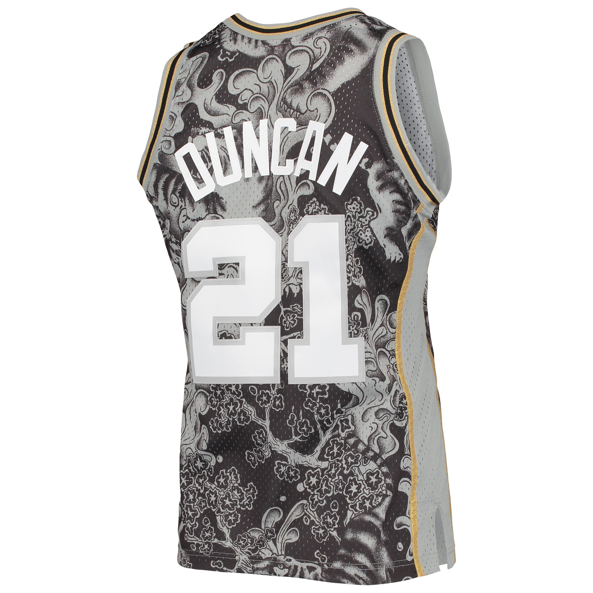 Tim Duncan San Antonio Spurs Mitchell & Ness Hardwood Classics 1998/99 Lunar New Year Swingman Jersey - Black - vstockx