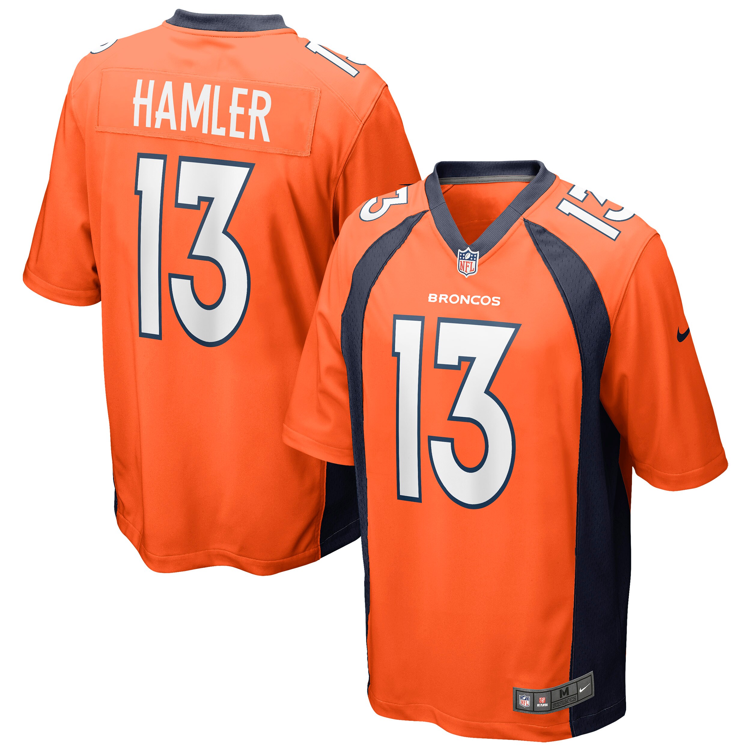 K.J. Hamler Denver Broncos Nike Game Jersey - Orange - vstockx