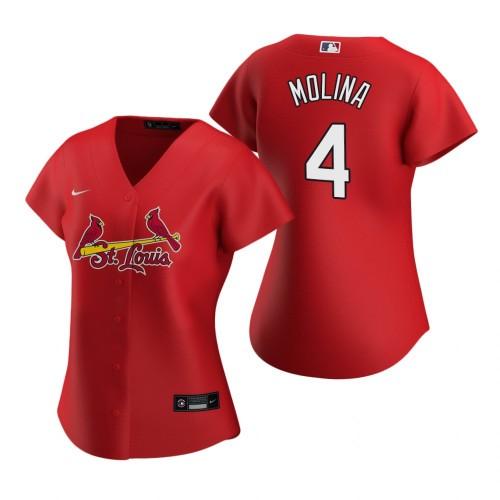 Womens St. Louis Cardinals Yadier Molina Cool Base Replica Jersey Red - vstockx