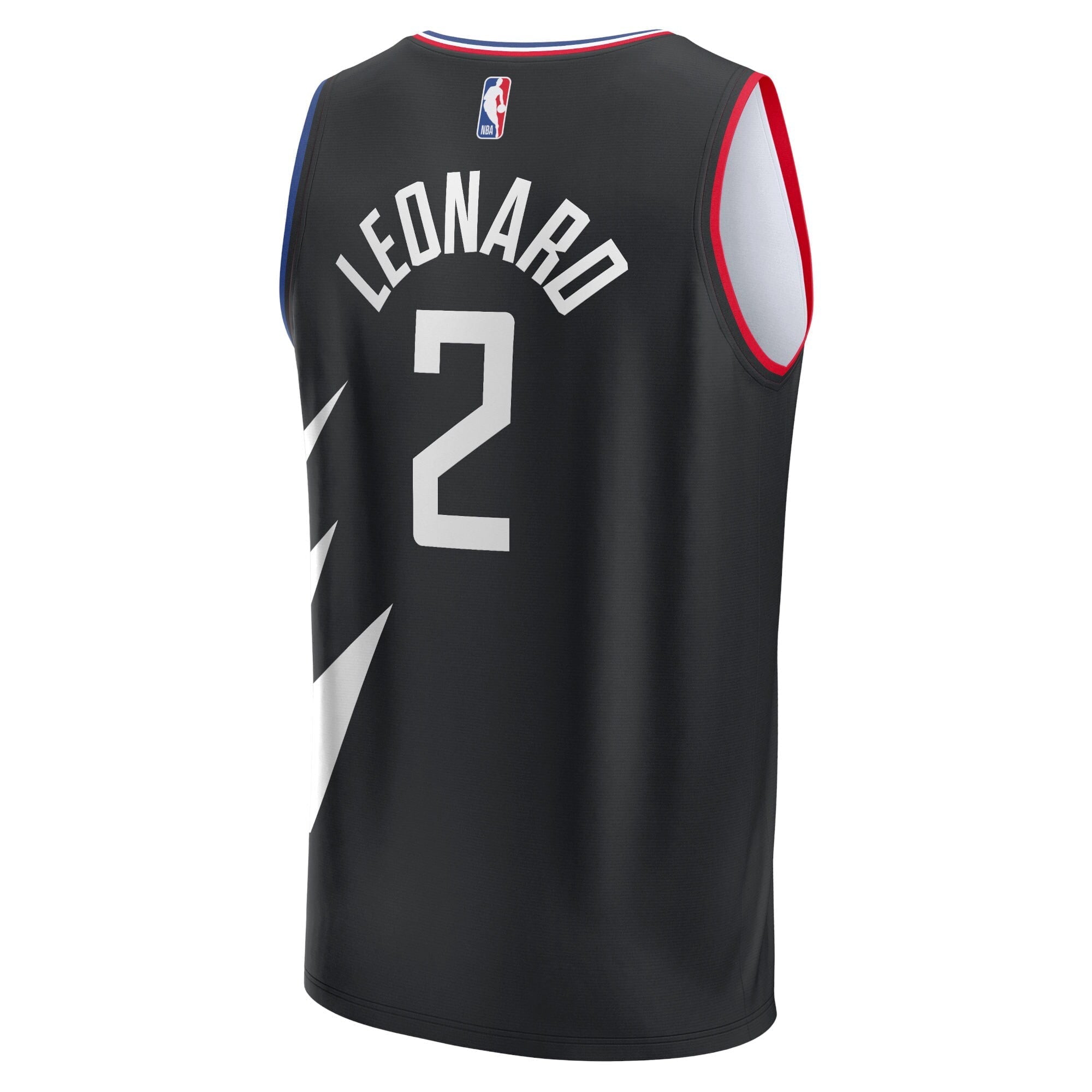 Youth Fanatics Branded Kawhi Leonard Black LA Clippers 2021/22 Fast Break Player Jersey - Statement Edition - vstockx