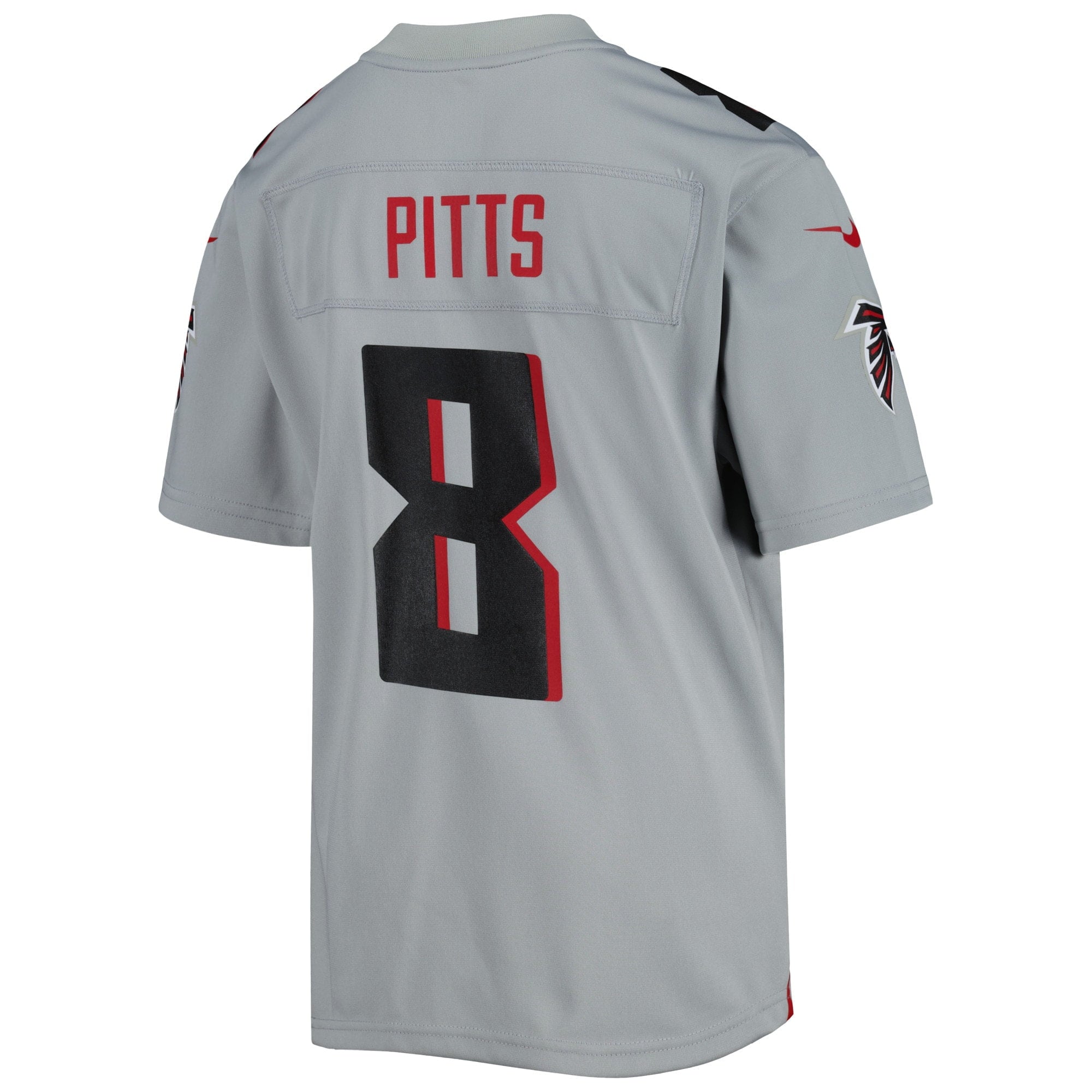 Youth Nike Kyle Pitts Gray Atlanta Falcons Inverted Game Jersey - vstockx