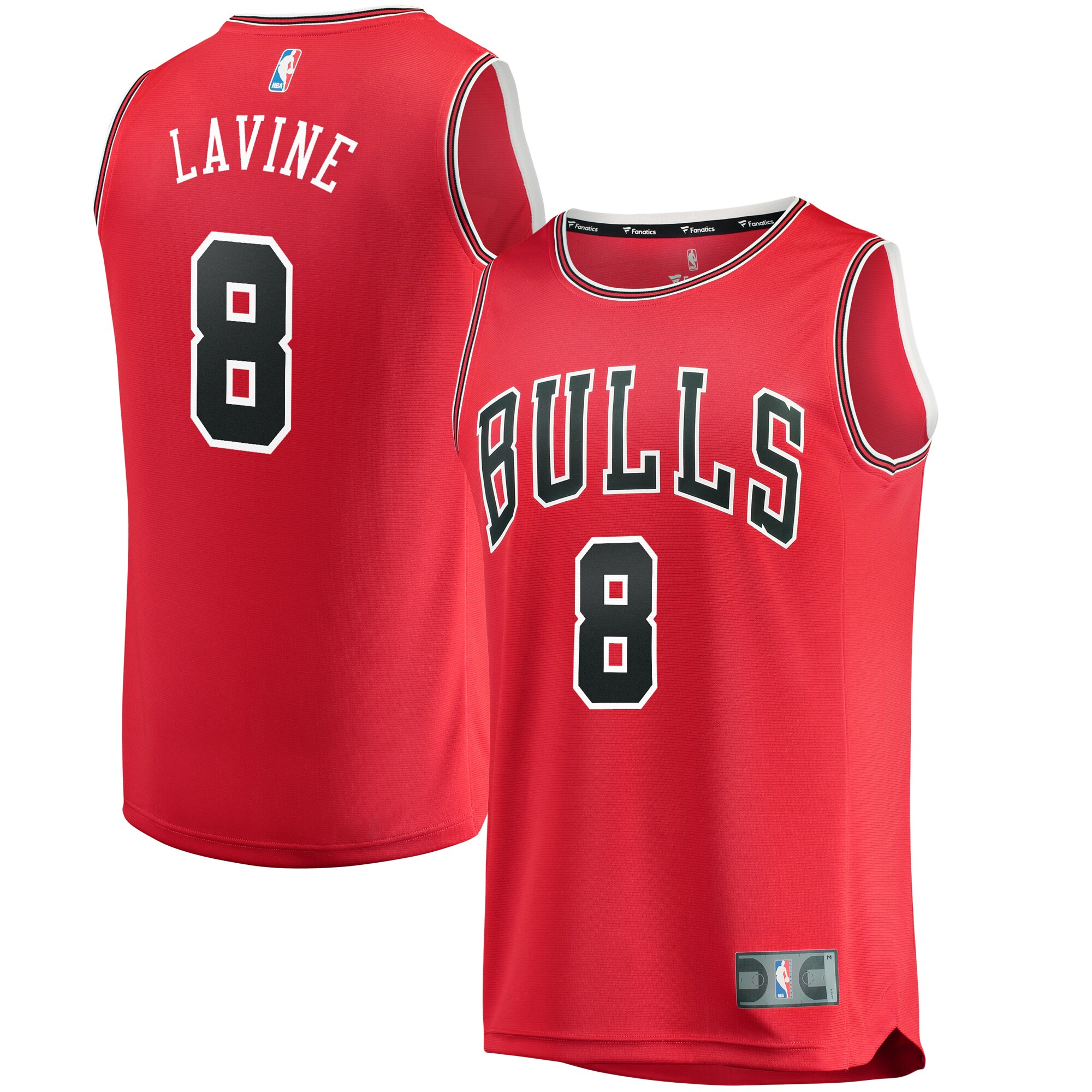 Zach LaVine Chicago Bulls Fanatics Branded Fast Break Replica Jersey Red - Icon Edition - vstockx