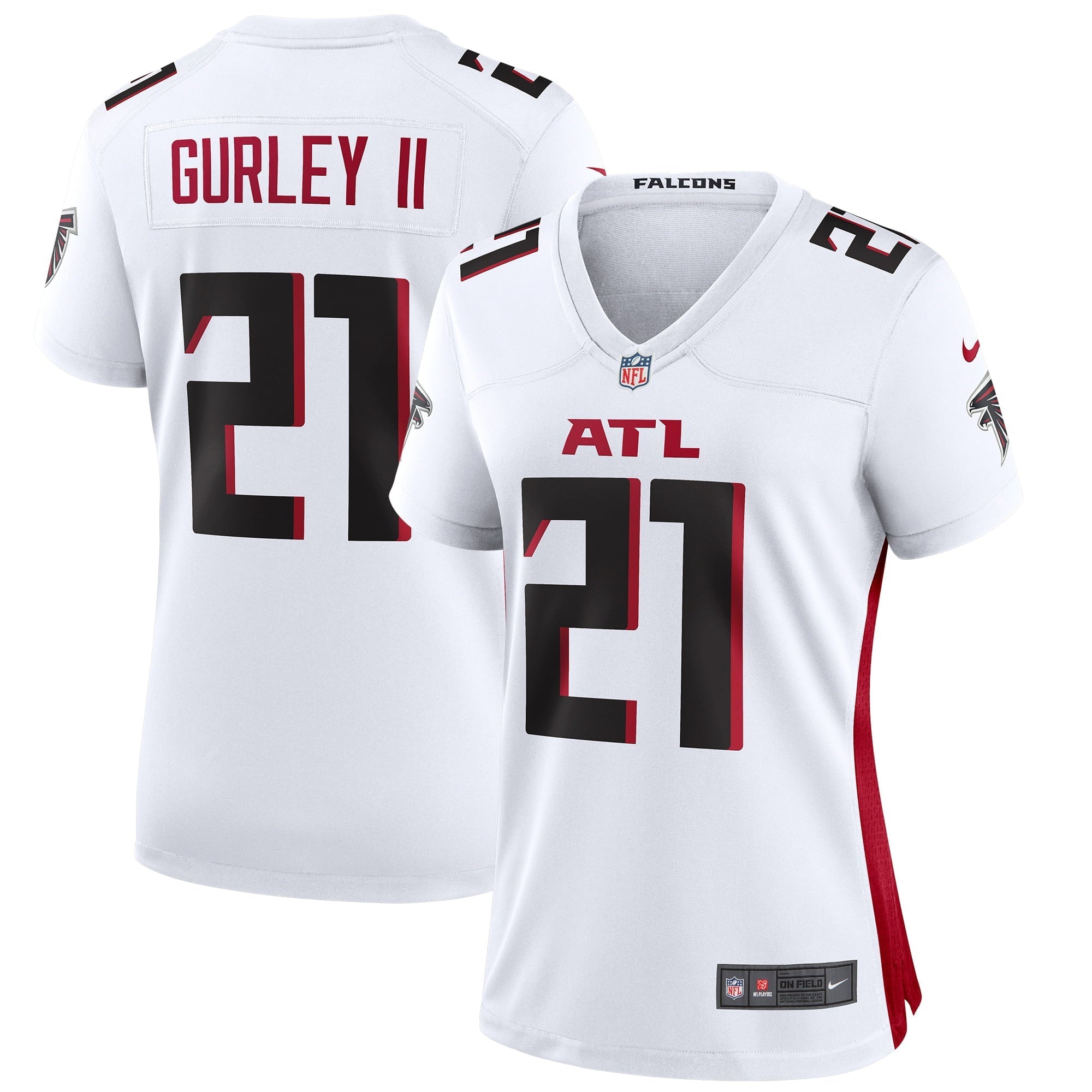Women's Nike Todd Gurley II White Atlanta Falcons Game Jersey - vstockx