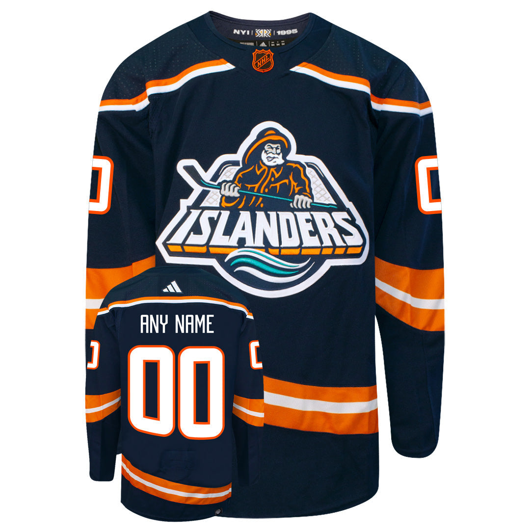 Customizable New York Islanders Adidas 2022 Primegreen Reverse Retro Authentic NHL Hockey Jersey - vstockx