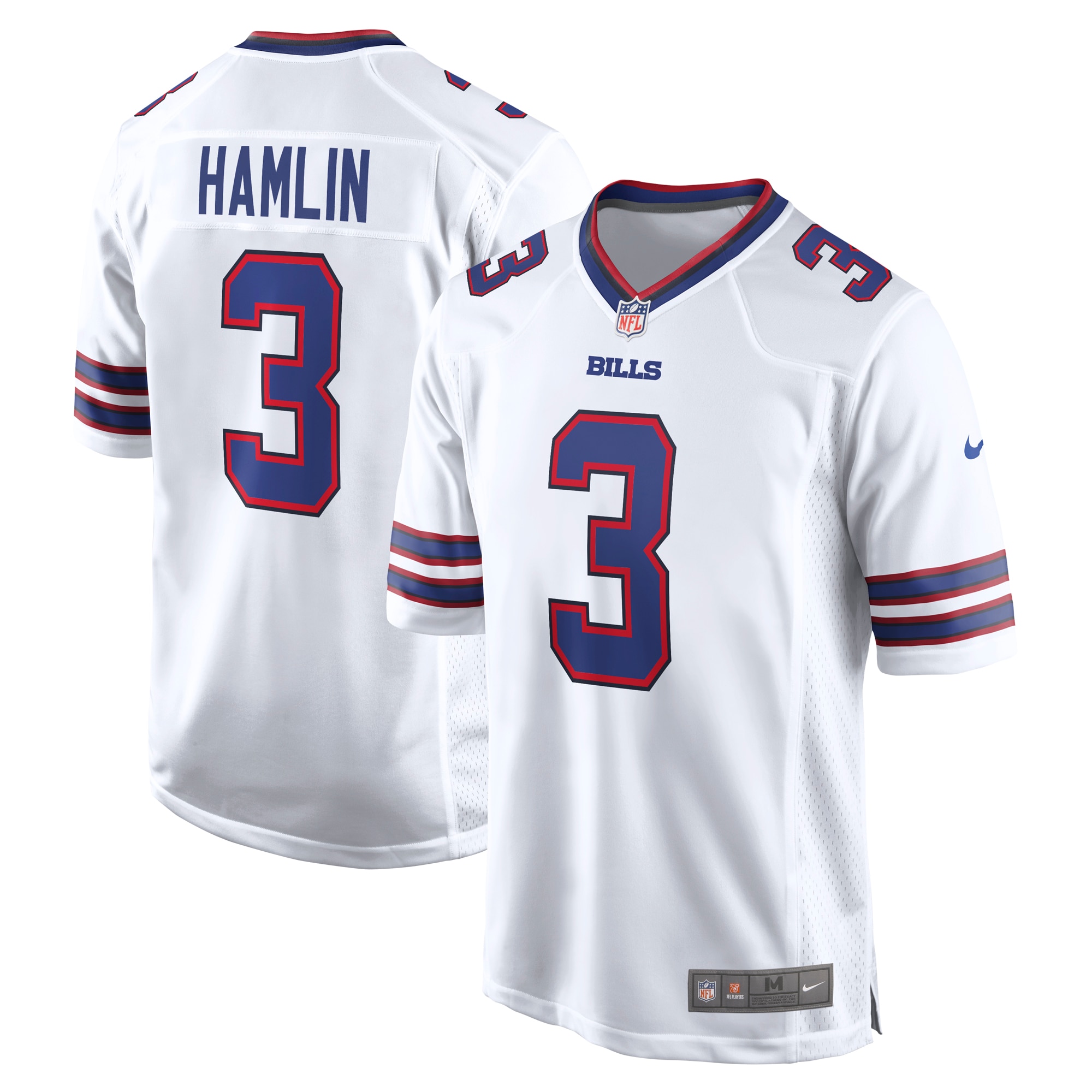 Damar Hamlin Buffalo Bills Nike Game Jersey - White - vstockx