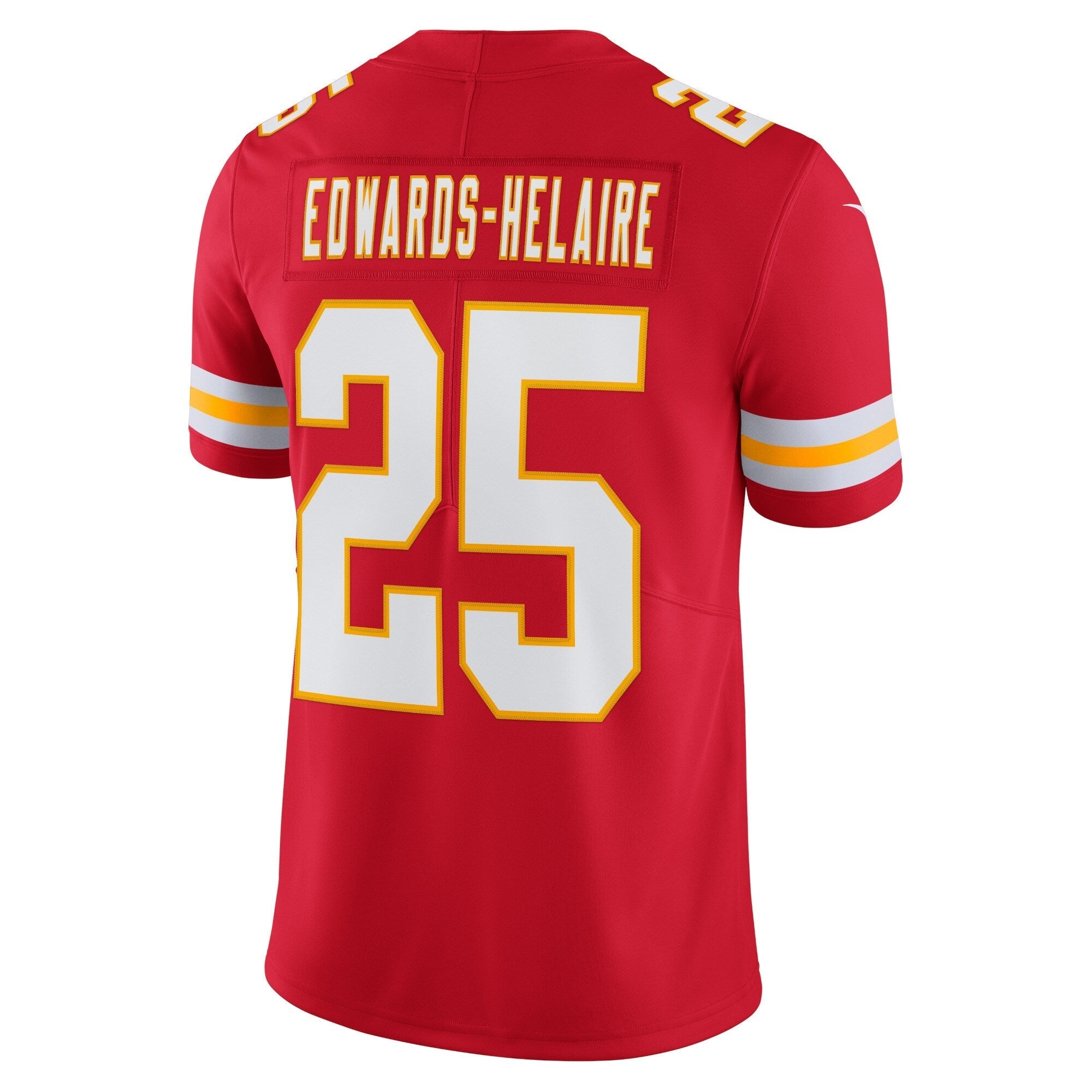 Men's Nike Clyde Edwards-Helaire Red Kansas City Chiefs Vapor Limited Jersey - vstockx