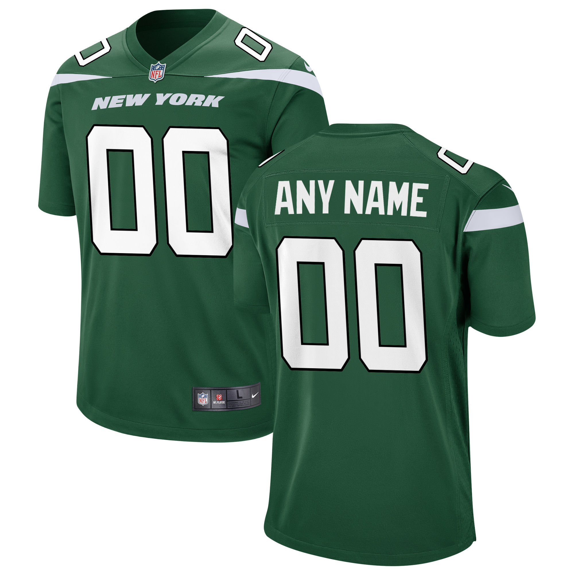 New York Jets Nike Youth Custom Game Jersey - Gotham Green - vstockx