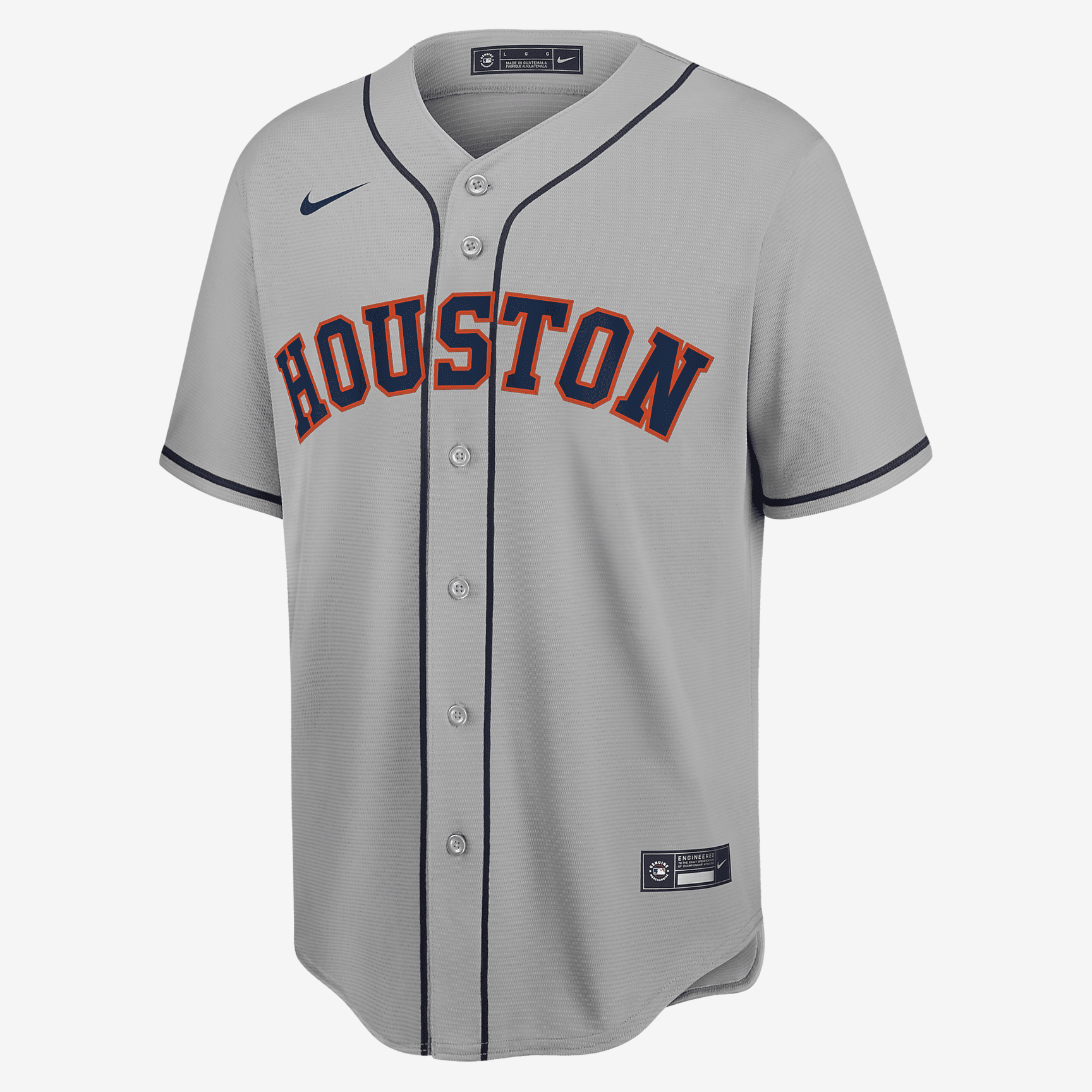 MLB Houston Astros Men's Replica Baseball Jersey - Light Grey - vstockx