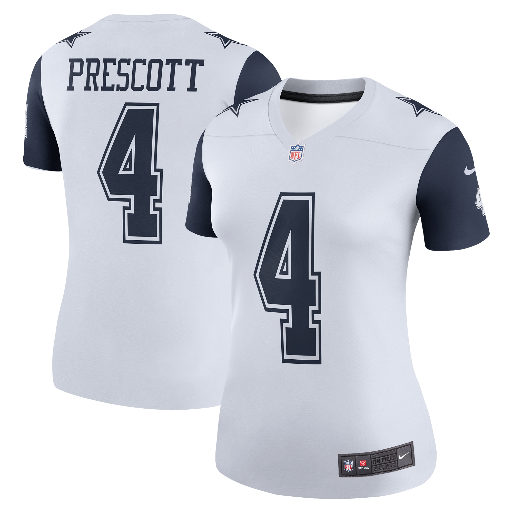 Dak Prescott Dallas Cowboys Nike Women's Color Rush Legend Player Jersey - White - vstockx