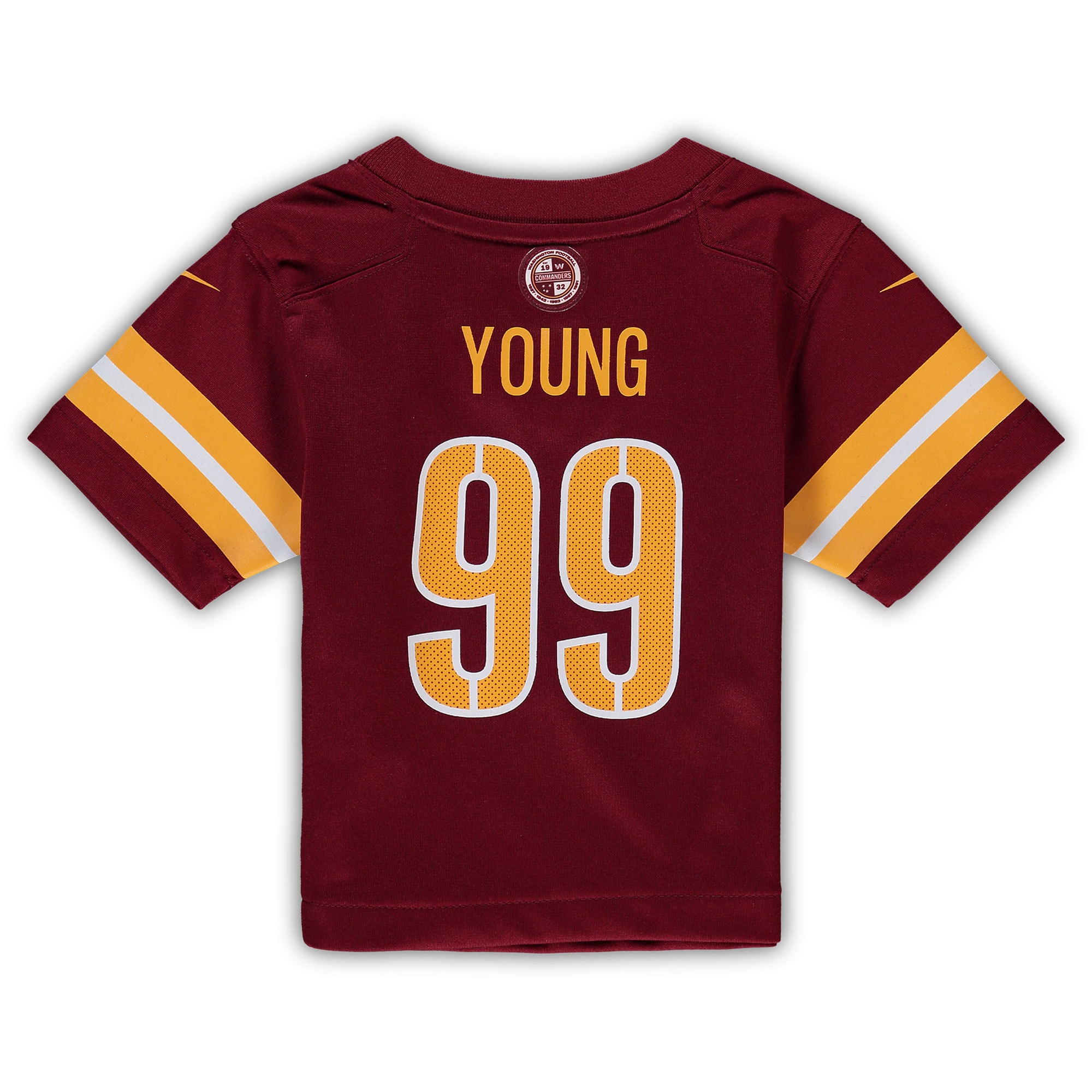 Chase Young Washington Commanders Nike Infant Game Jersey - Burgundy - vstockx