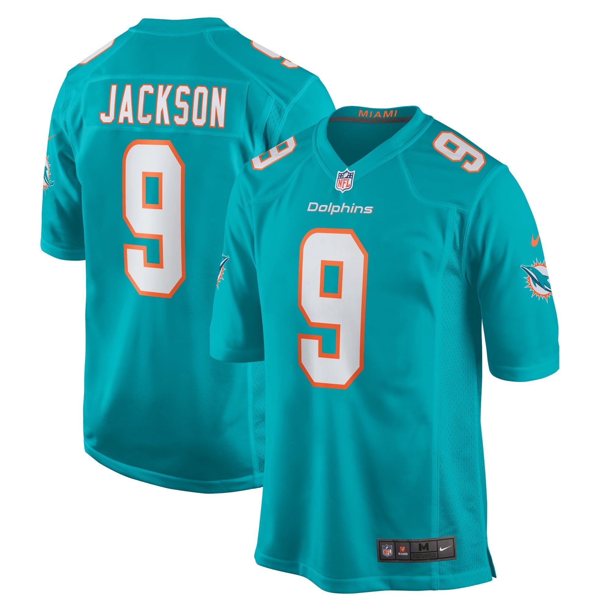 Men's Nike Calvin Jackson Aqua Miami Dolphins Home Game Player Jersey - vstockx