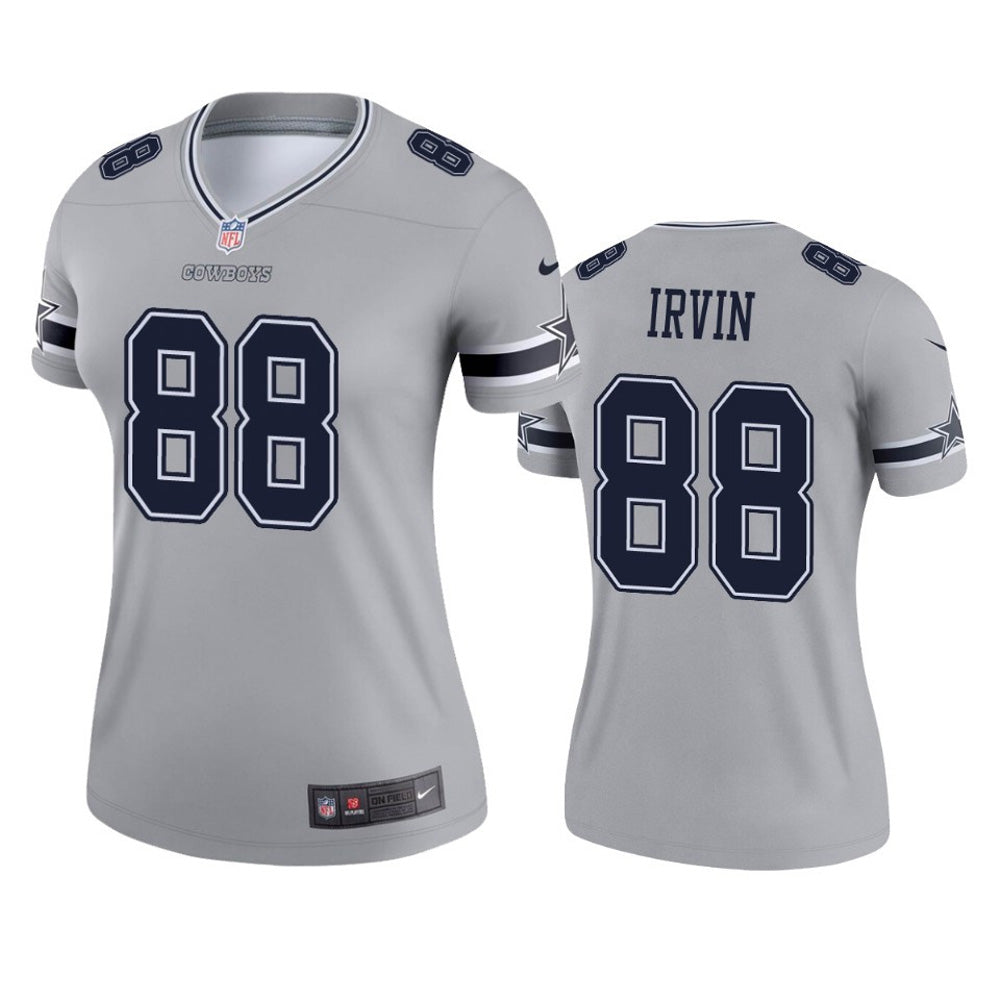 Women's Dallas Cowboys Michael Irvin Inverted Legend Jersey - Silver - vstockx
