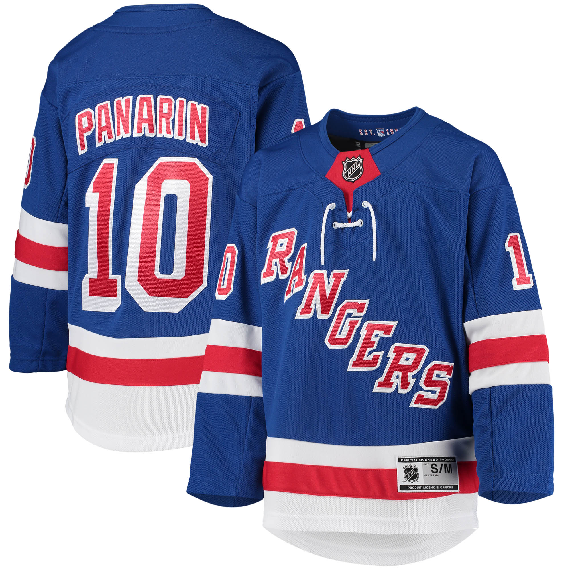 Artemi Panarin New York Rangers Youth Home Premier Player Jersey - Blue - vstockx