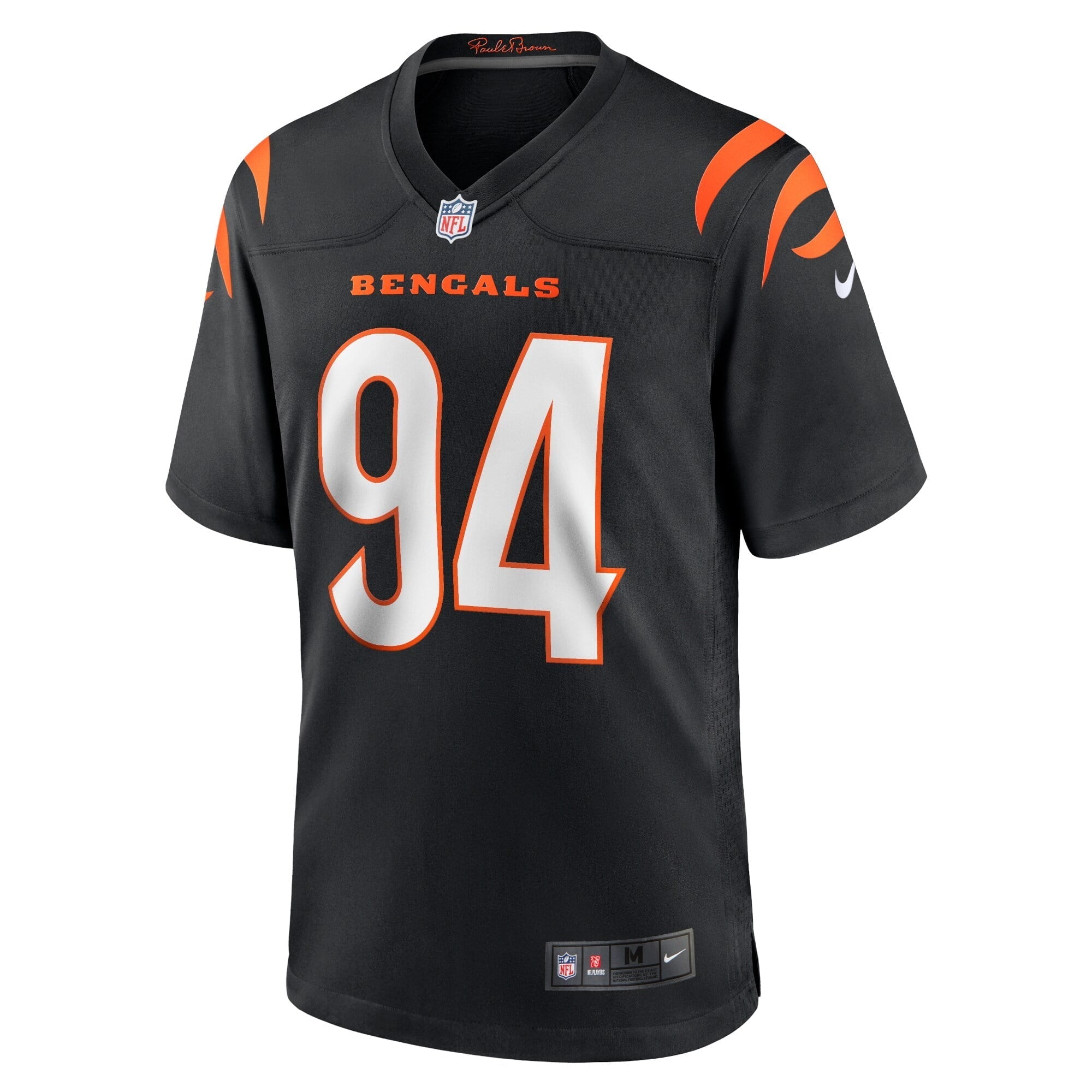 Men's Nike Sam Hubbard Black Cincinnati Bengals Player Game Jersey - vstockx